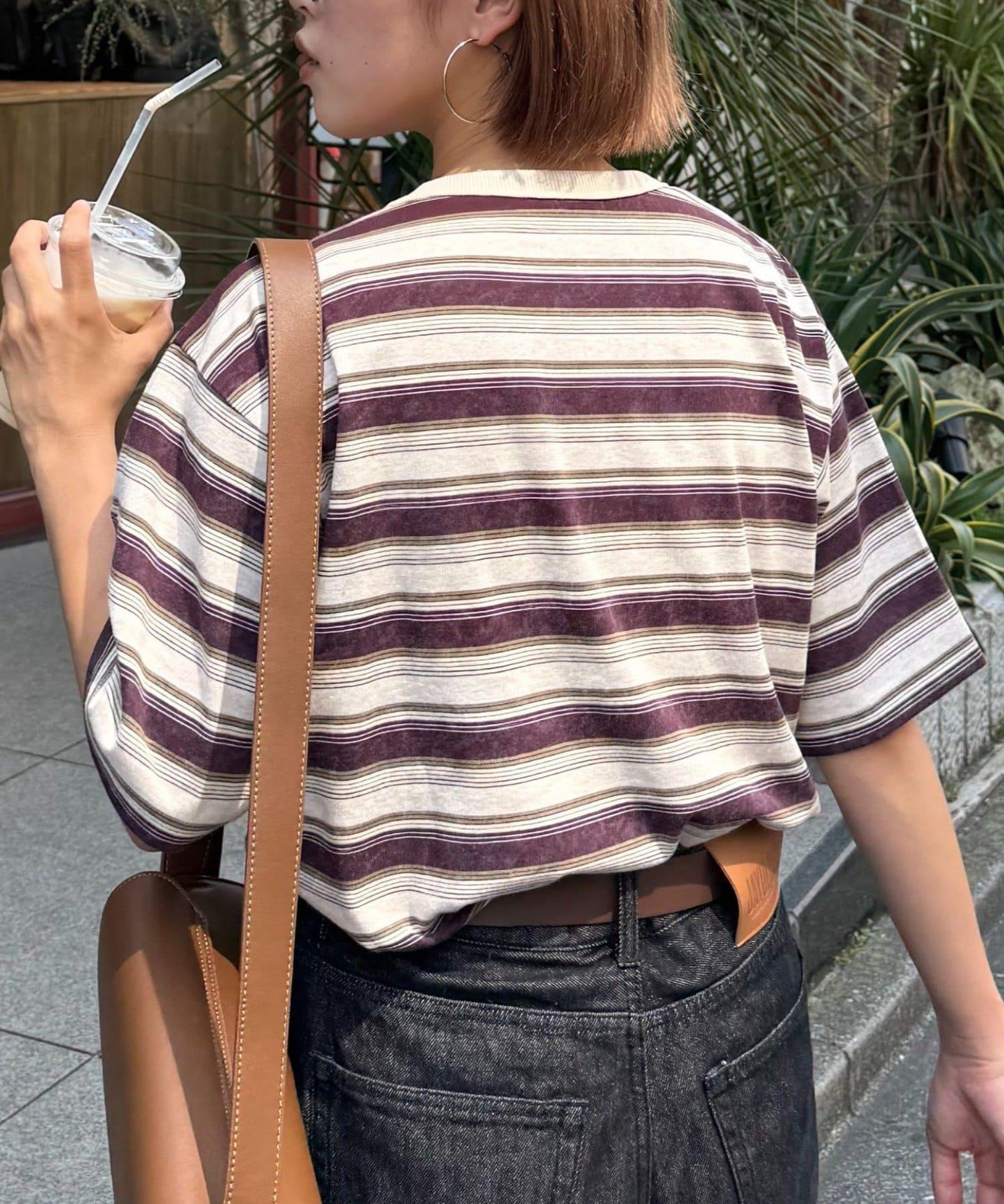 【CIAOPANIC TYPY】【UNISEX】復古風條紋T恤