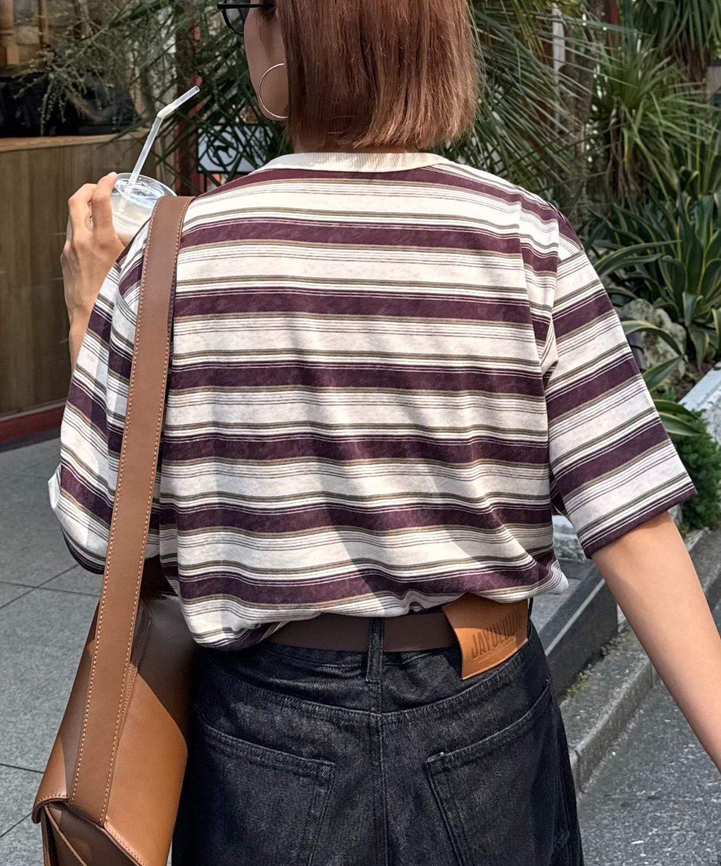 【CIAOPANIC TYPY】【UNISEX】復古風條紋T恤