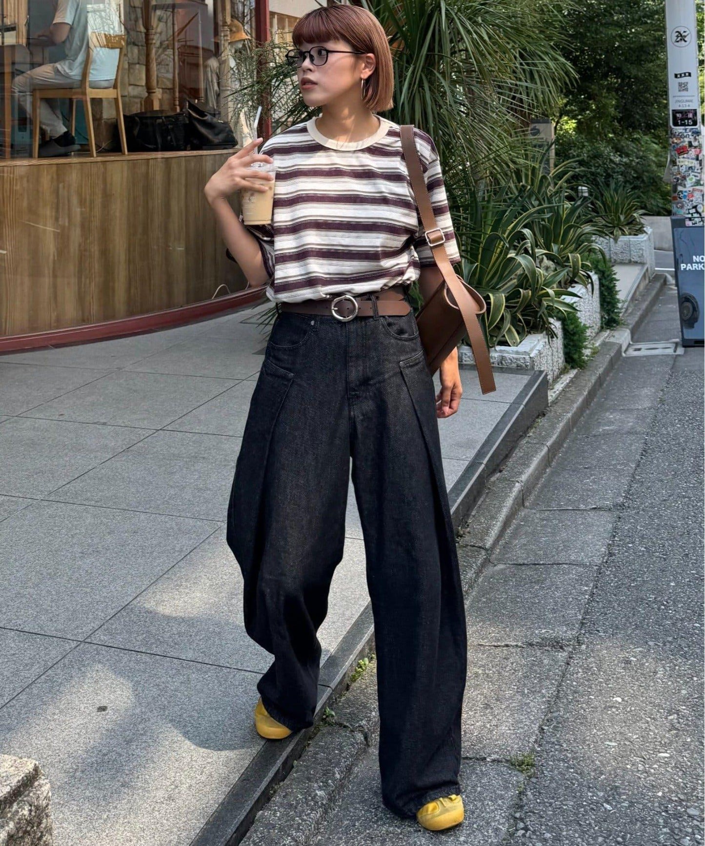 【CIAOPANIC TYPY】【UNISEX】復古風條紋T恤