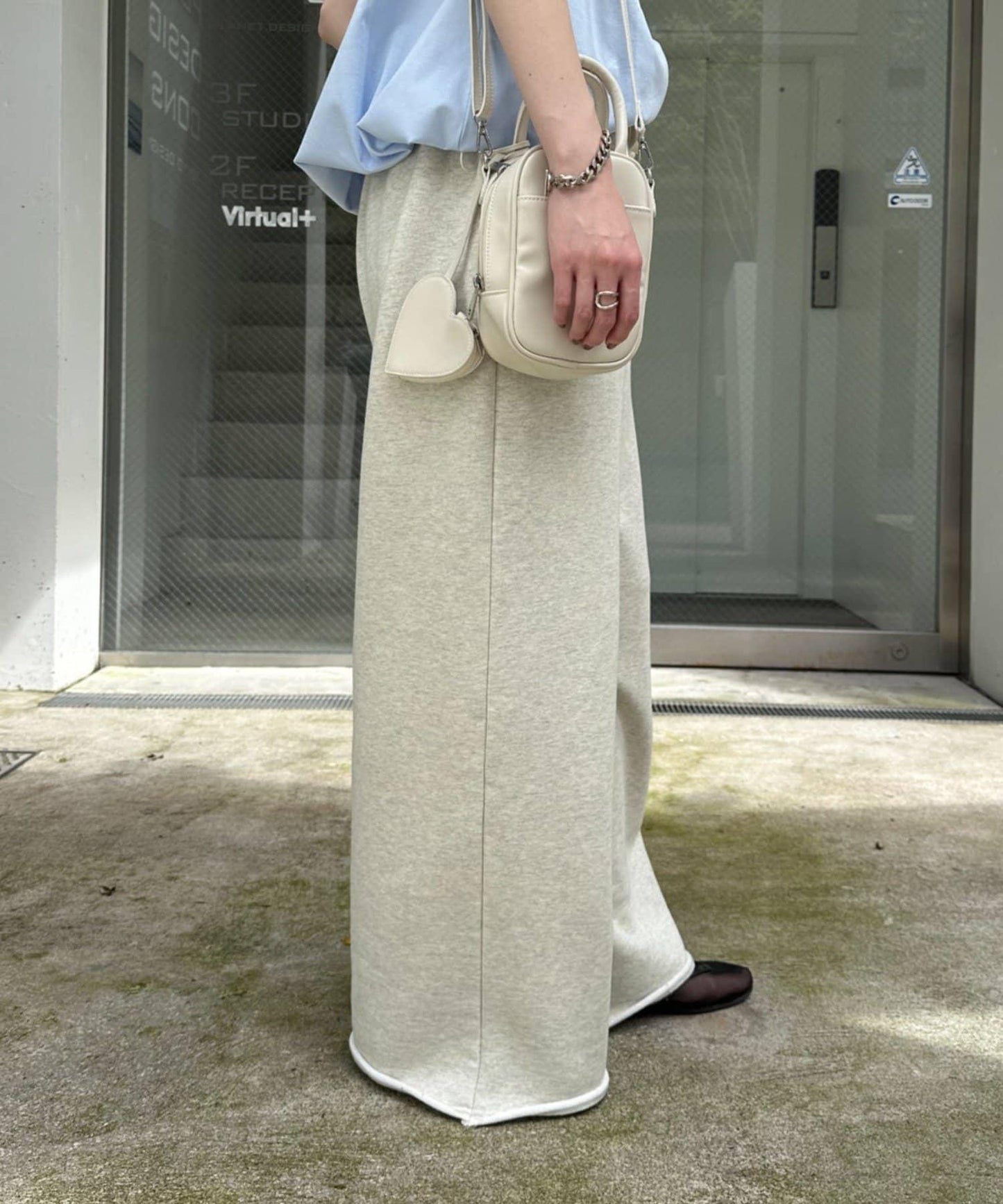 裡毛寬鬆運動褲/休閒褲