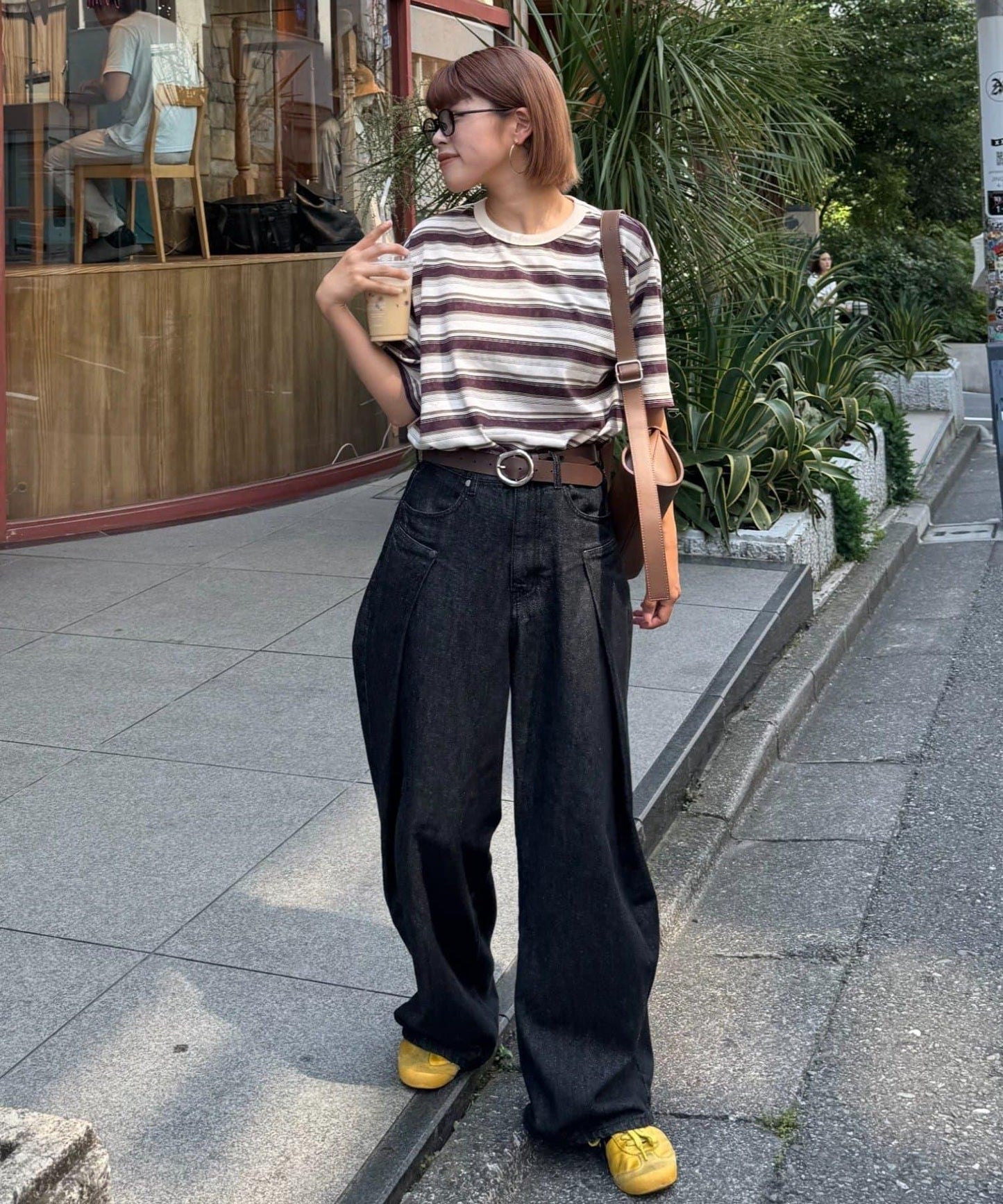 【CIAOPANIC TYPY】【UNISEX】復古風條紋T恤