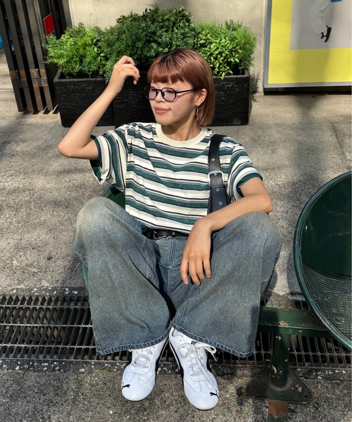 【CIAOPANIC TYPY】【UNISEX】復古風條紋T恤