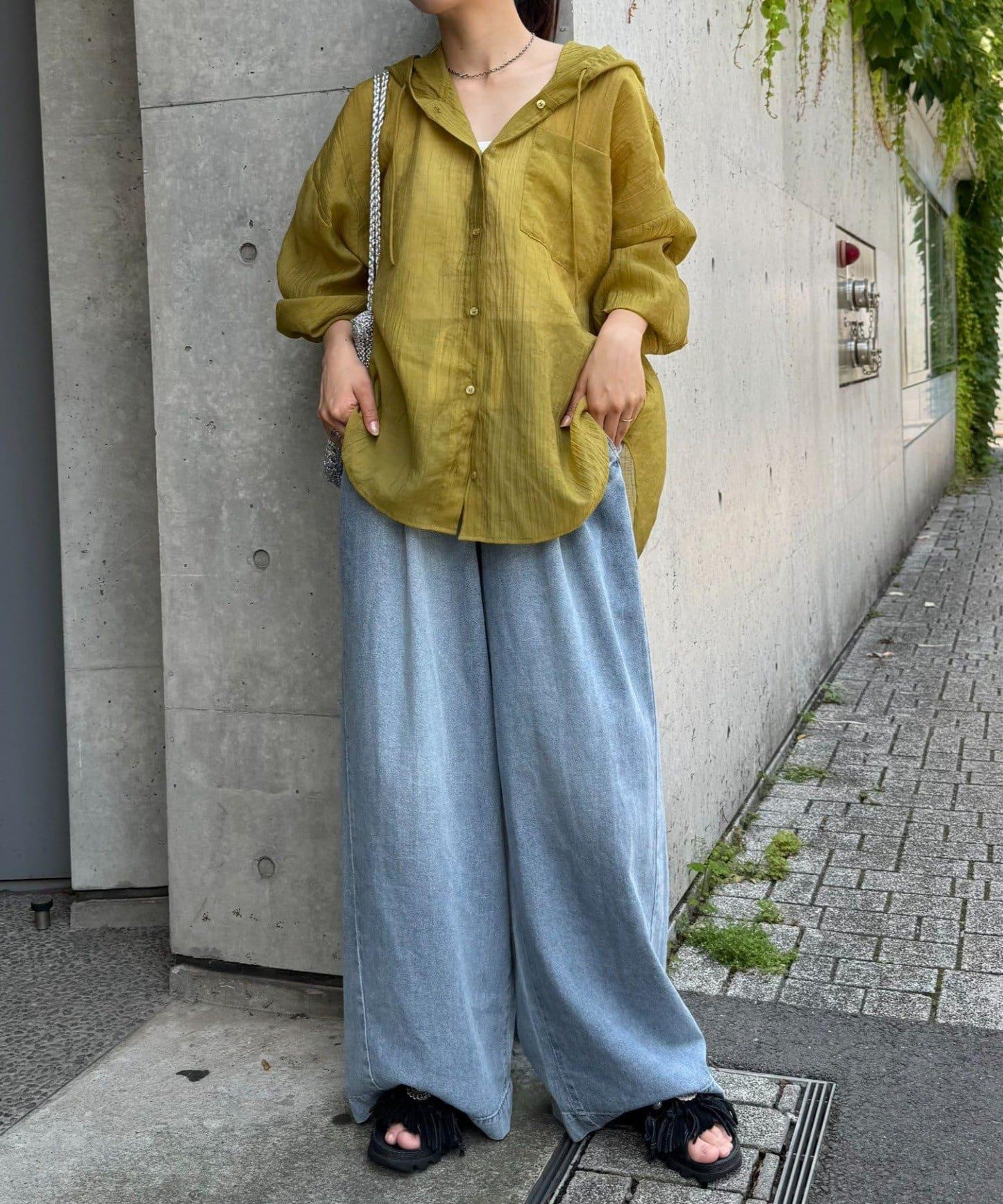 透視連帽襯衫