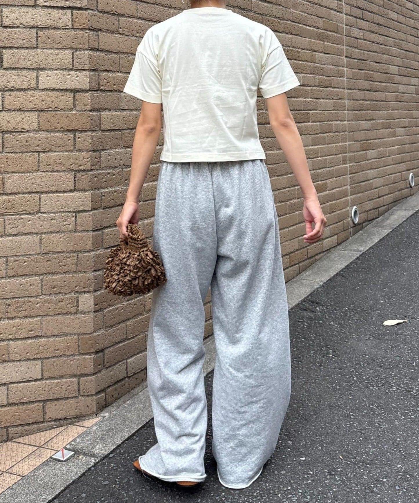 裡毛寬鬆運動褲/休閒褲