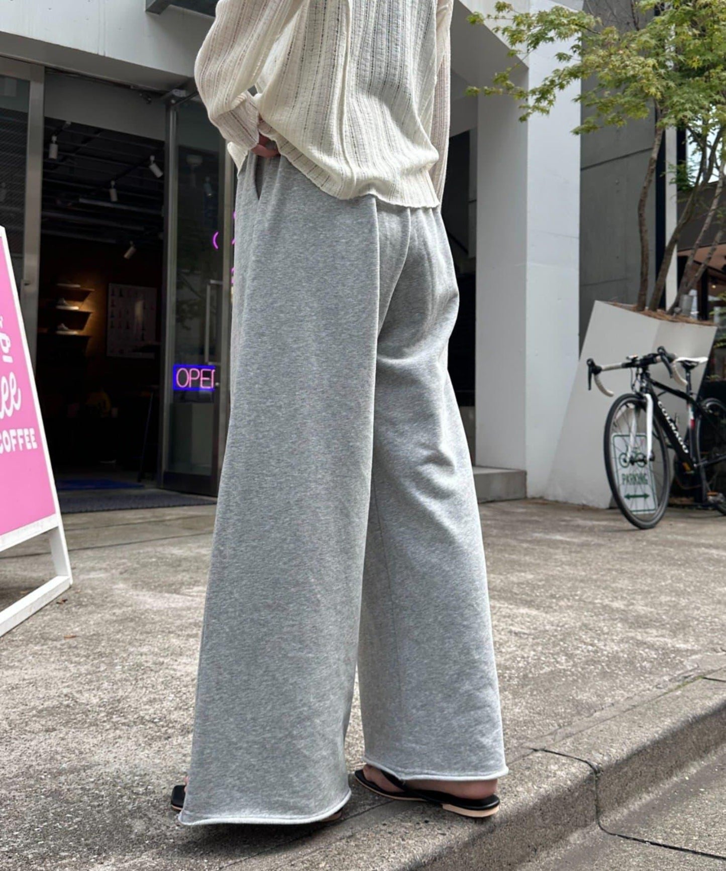 裡毛寬鬆運動褲/休閒褲