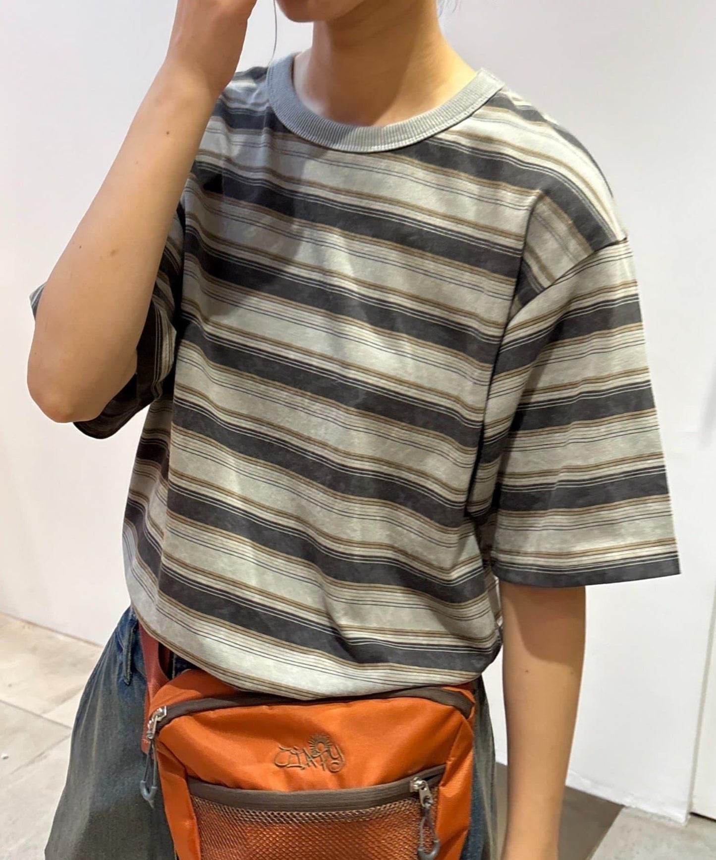 【CIAOPANIC TYPY】【UNISEX】復古風條紋T恤