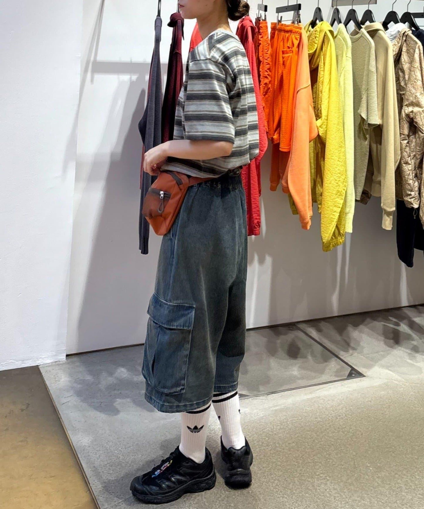 【CIAOPANIC TYPY】【UNISEX】復古風條紋T恤