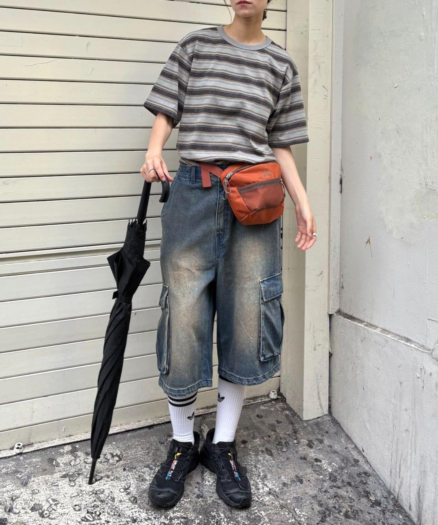 【CIAOPANIC TYPY】【UNISEX】復古風條紋T恤