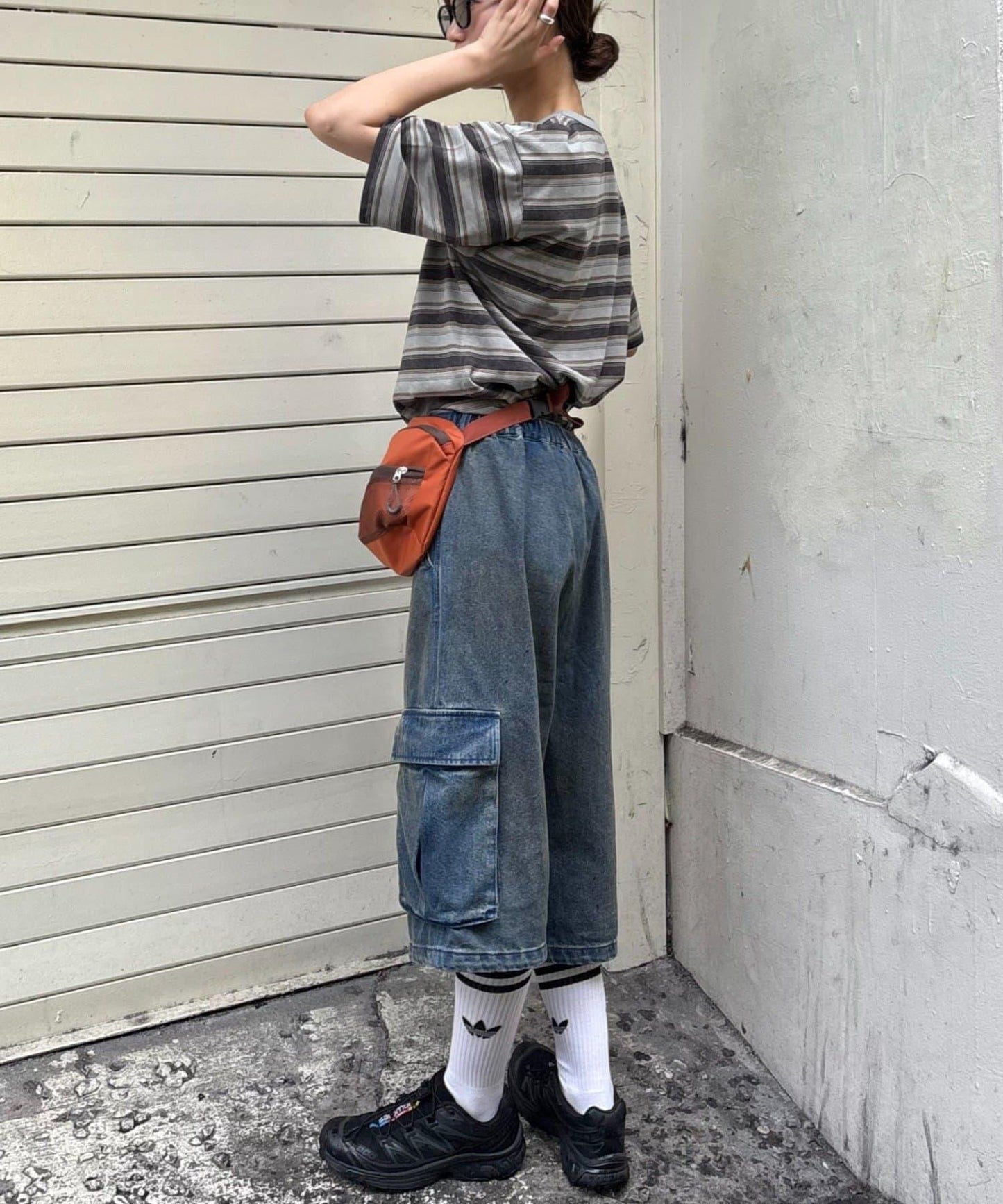 【CIAOPANIC TYPY】【UNISEX】復古風條紋T恤