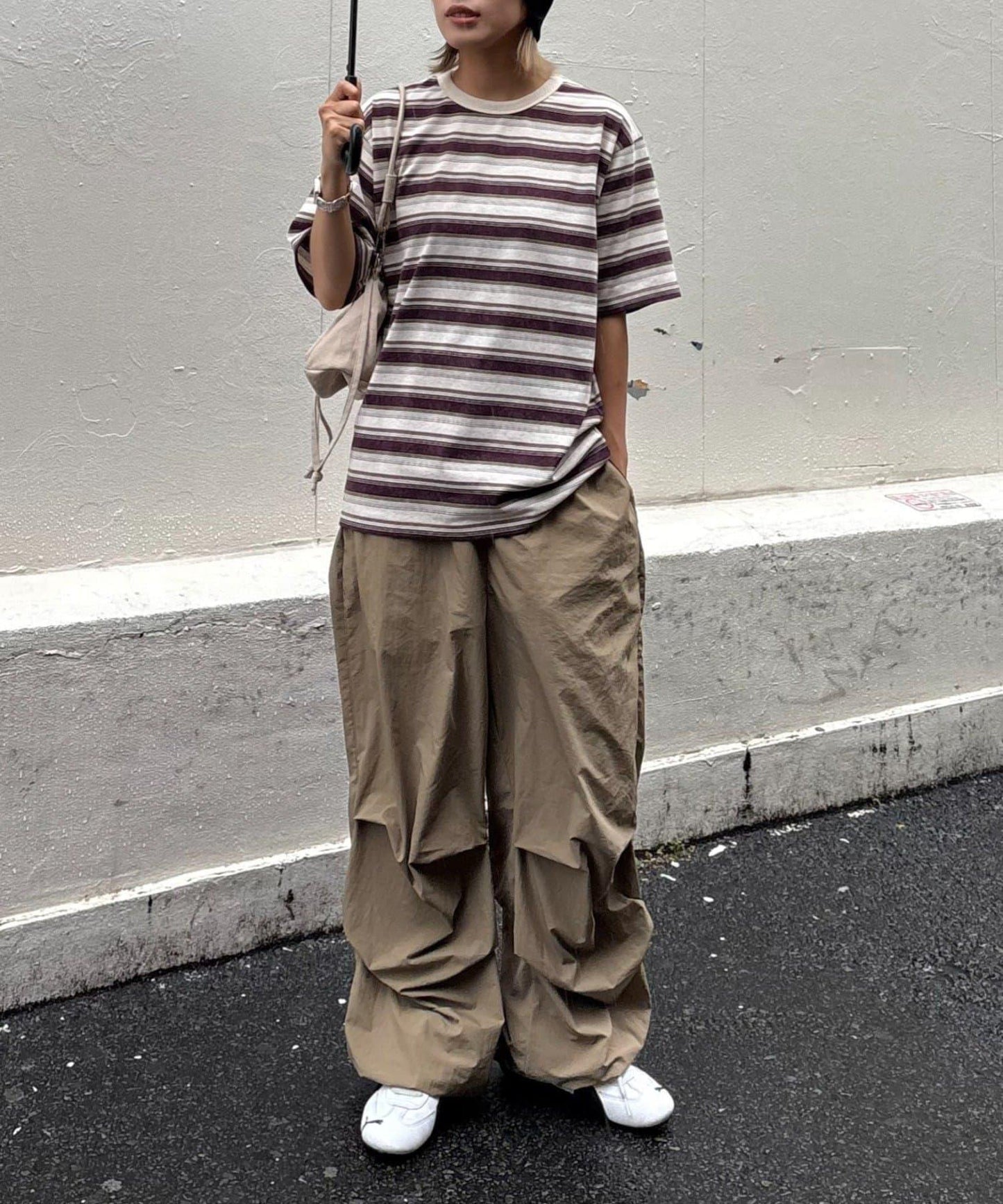 【CIAOPANIC TYPY】【UNISEX】復古風條紋T恤