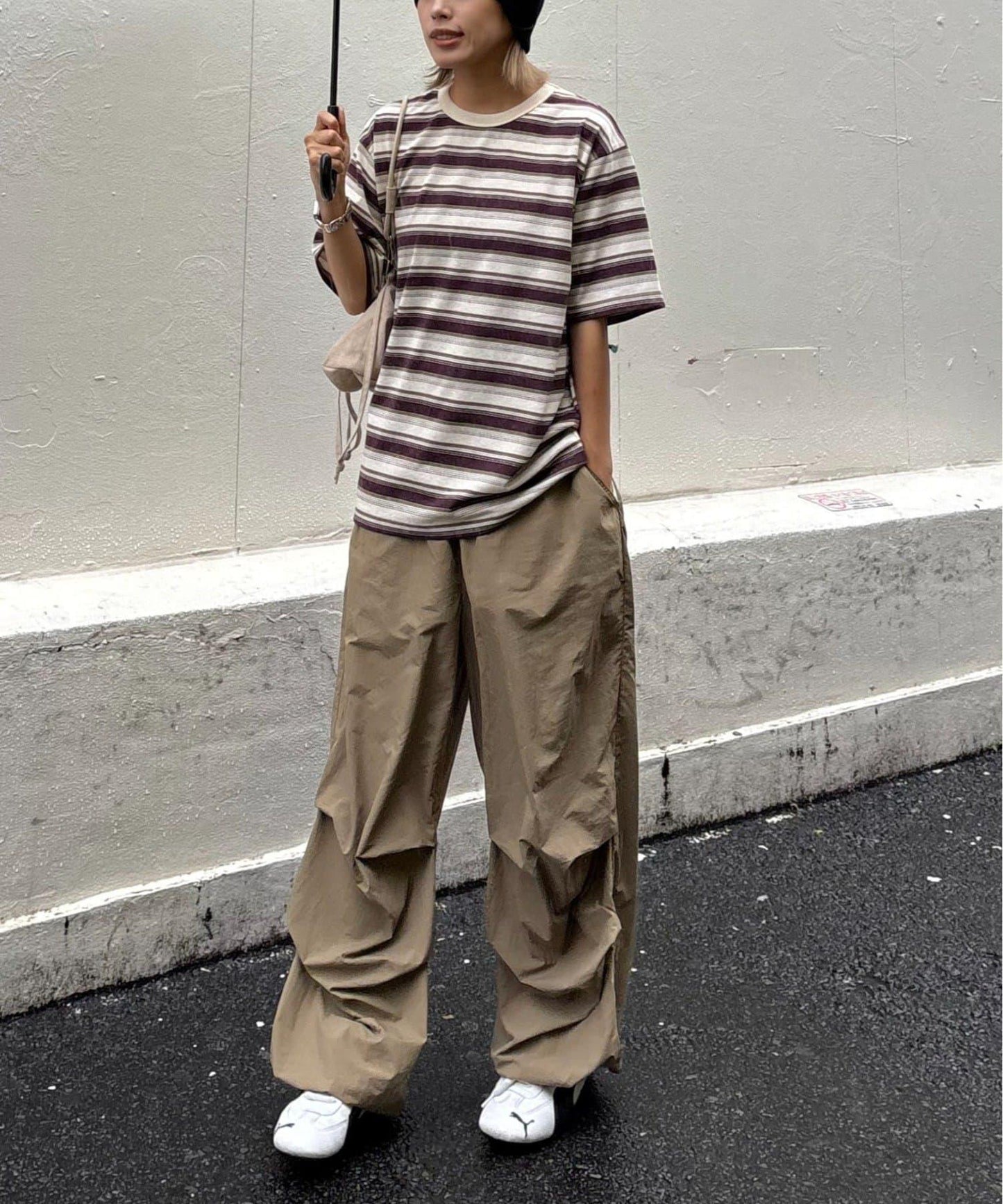【CIAOPANIC TYPY】【UNISEX】復古風條紋T恤
