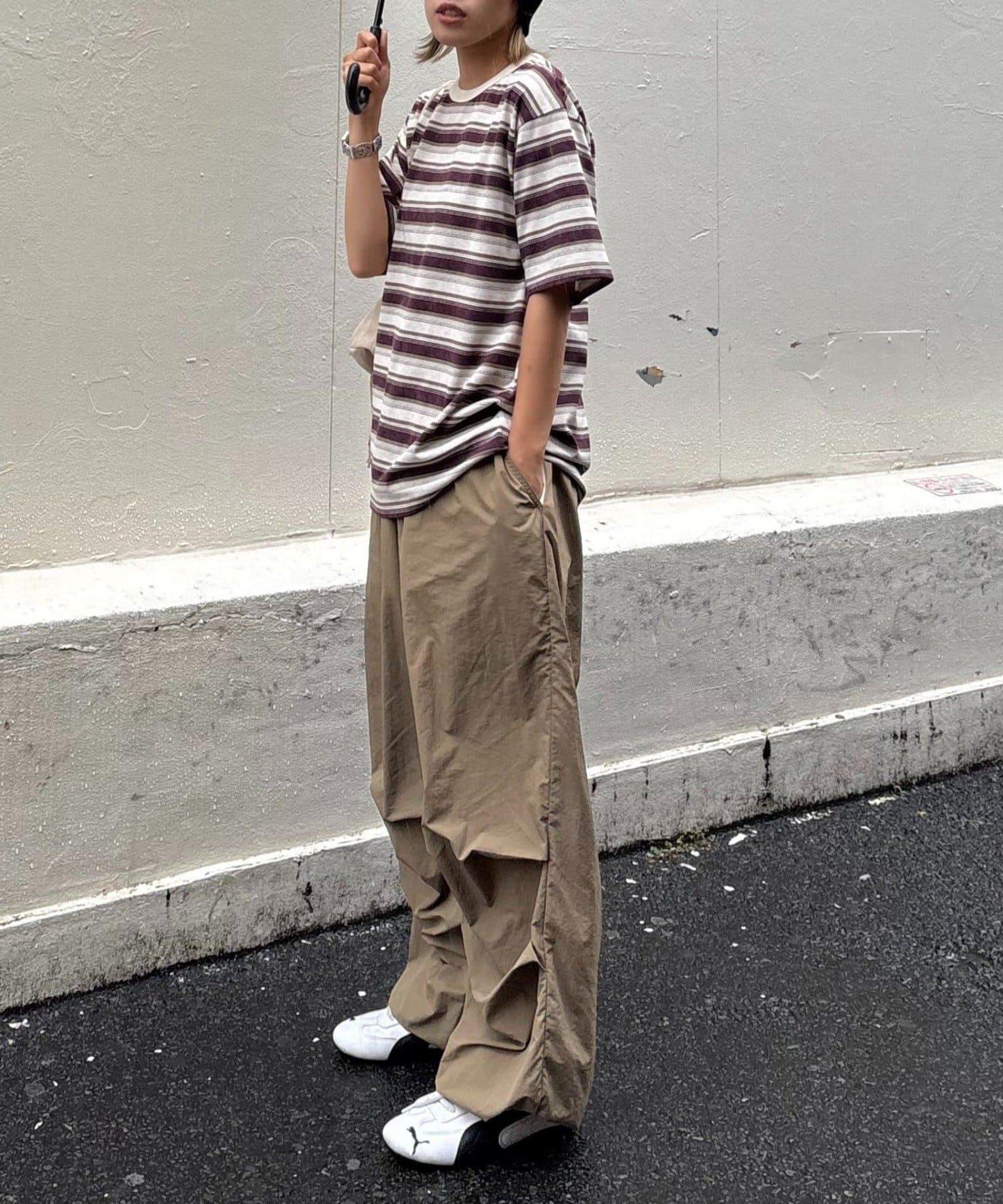 【CIAOPANIC TYPY】【UNISEX】復古風條紋T恤