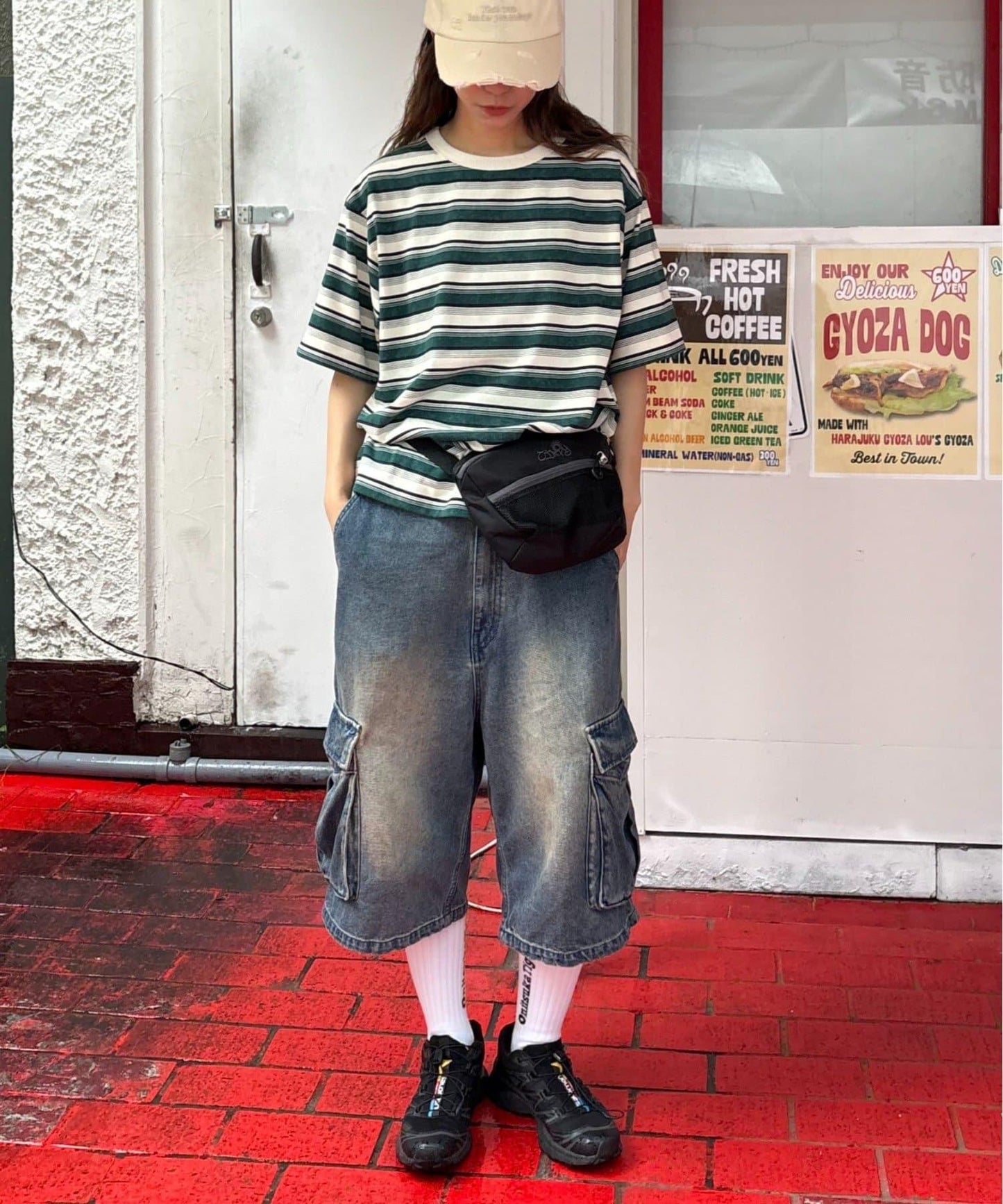 【CIAOPANIC TYPY】【UNISEX】復古風條紋T恤