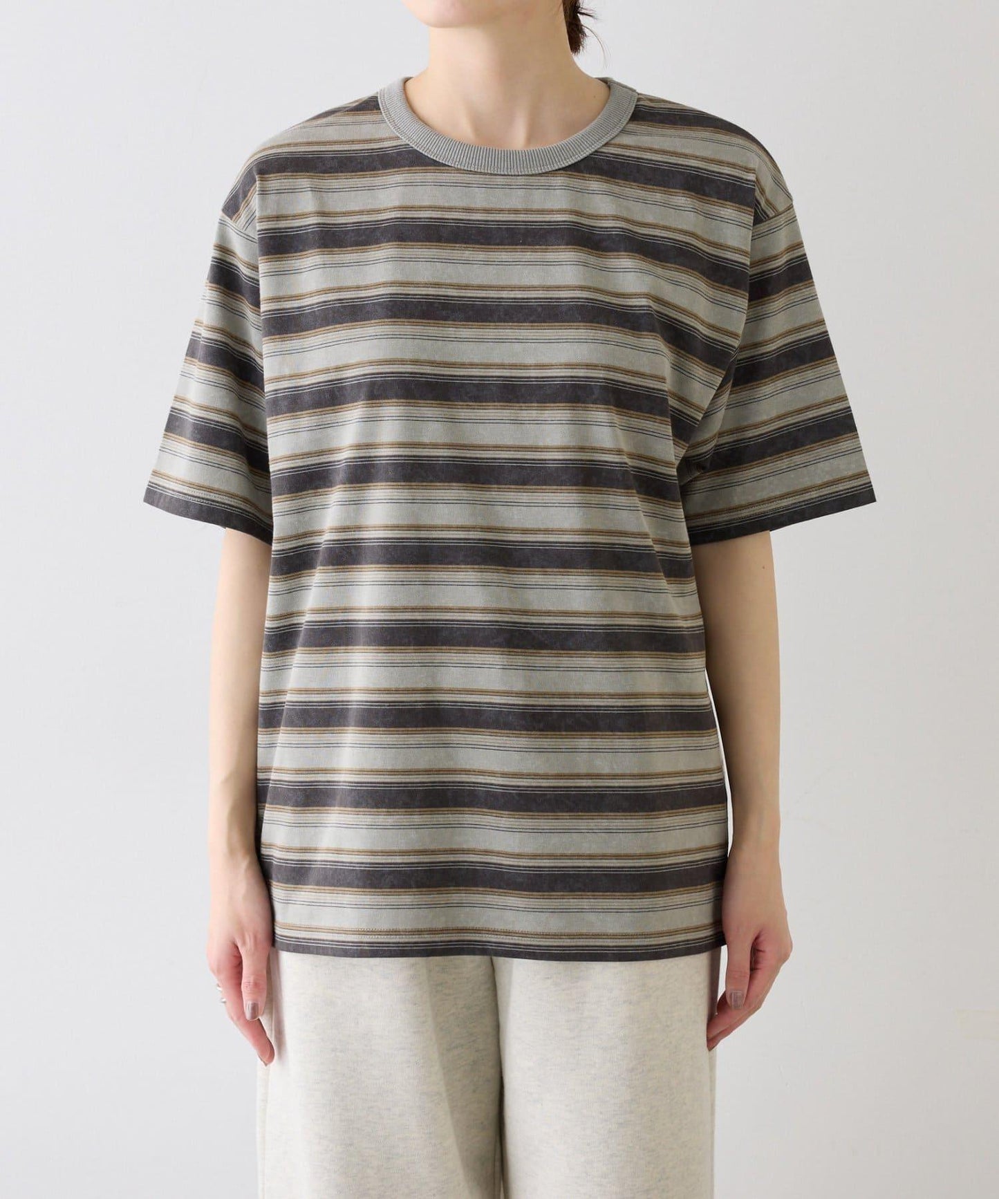 【CIAOPANIC TYPY】【UNISEX】復古風條紋T恤