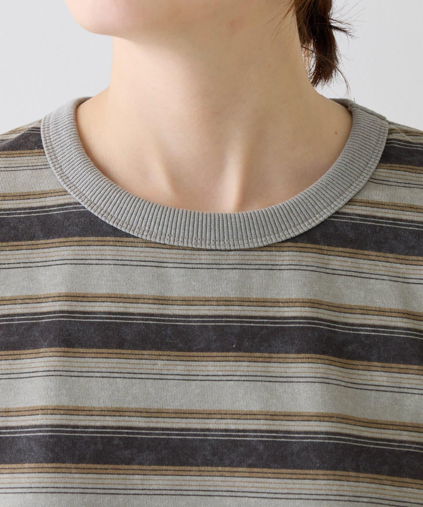 【CIAOPANIC TYPY】【UNISEX】復古風條紋T恤