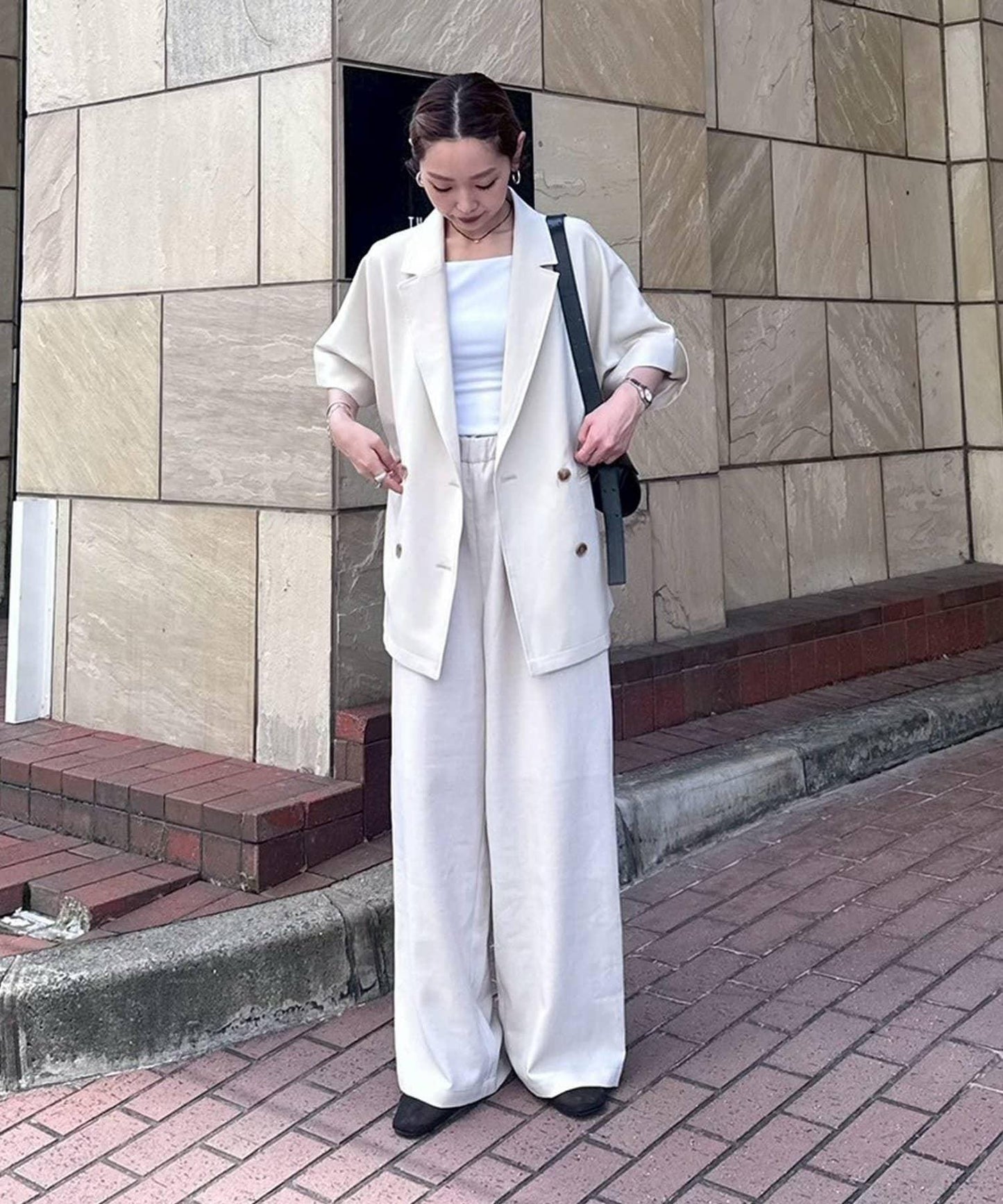 【帕爾克羅限定】(PON寺計劃)科技亞麻寬鬆褲