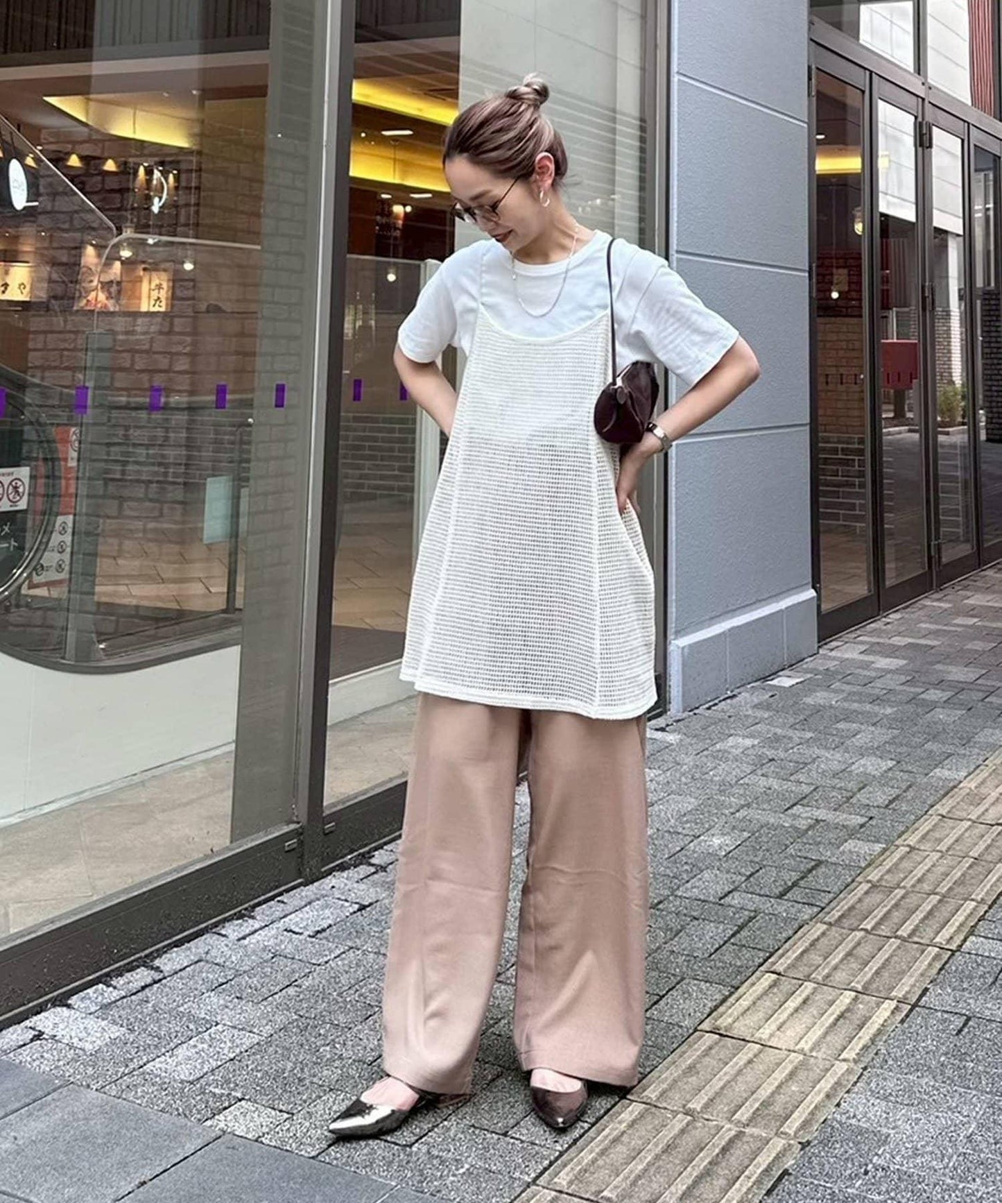 【帕爾克羅限定】(PON寺計劃)科技亞麻寬鬆褲