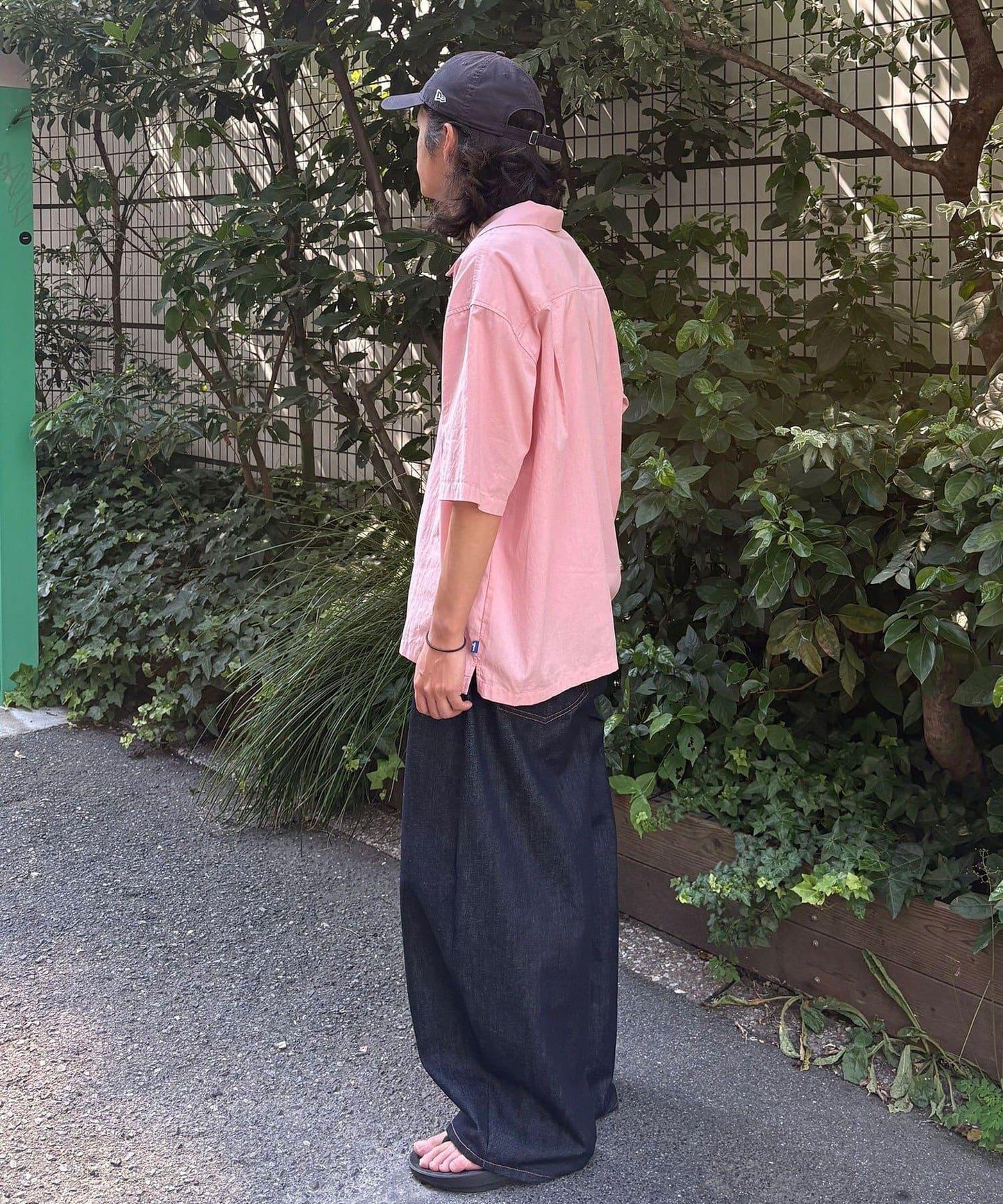復古風開領襯衫