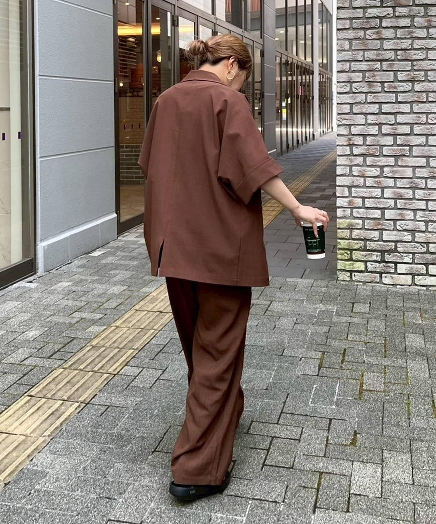 【帕爾克羅限定】(PON寺計劃)科技亞麻寬鬆褲