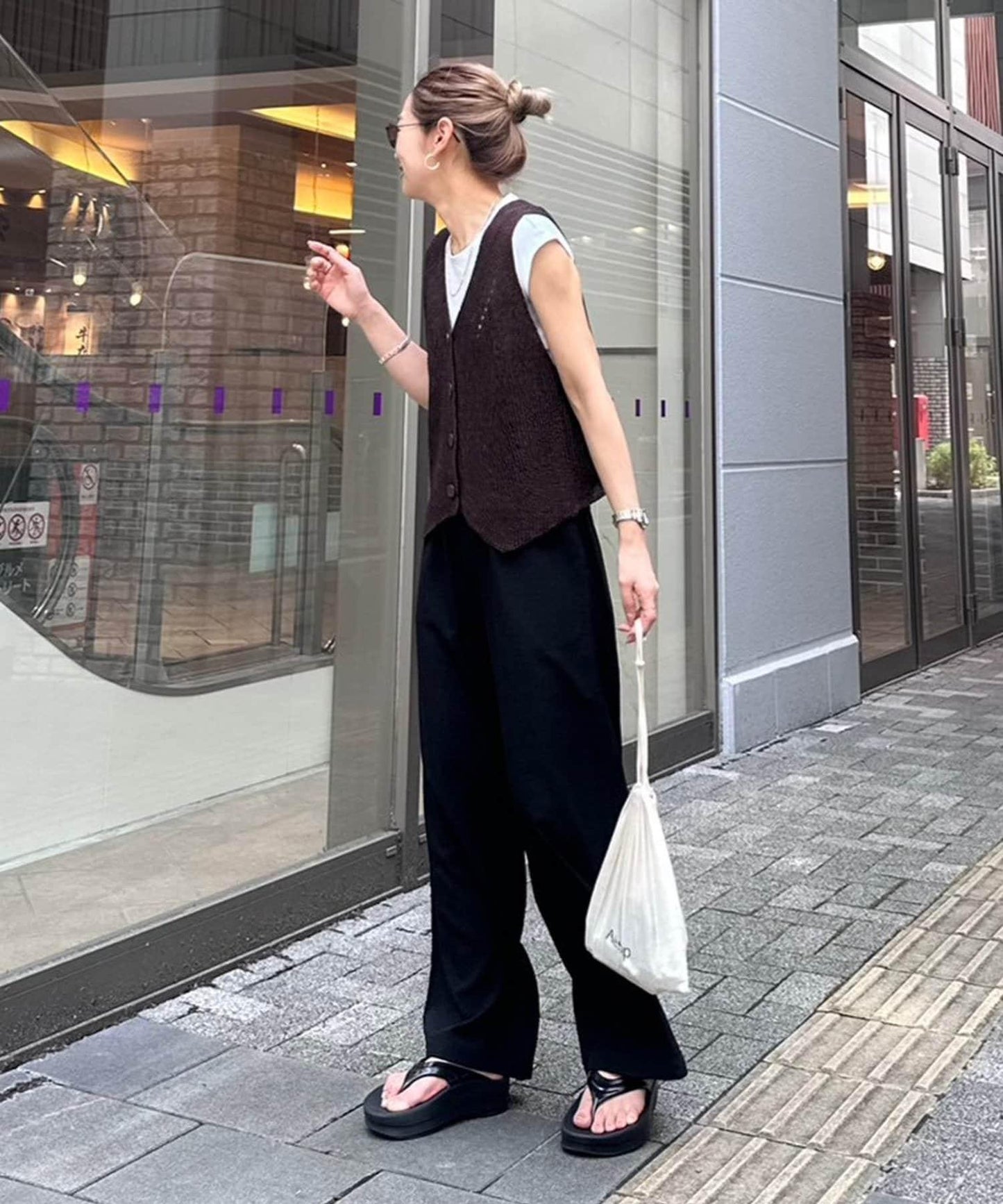【帕爾克羅限定】(PON寺計劃)科技亞麻寬鬆褲
