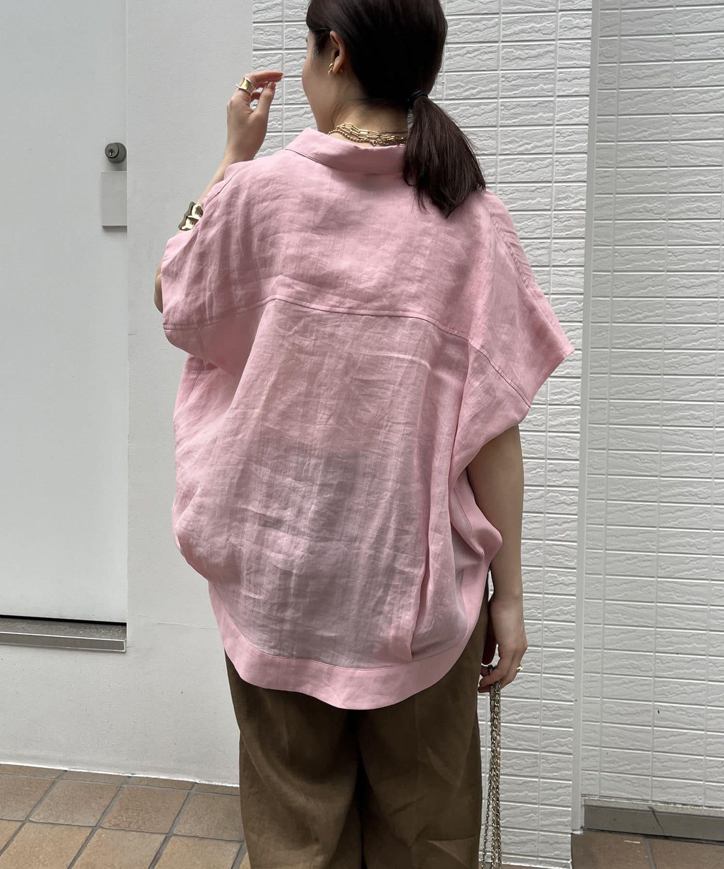 【最愛總選舉】亞麻材質法式襯衫