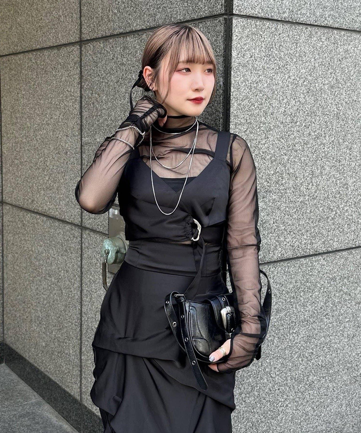 【Mavie..7】不對稱緞面背心