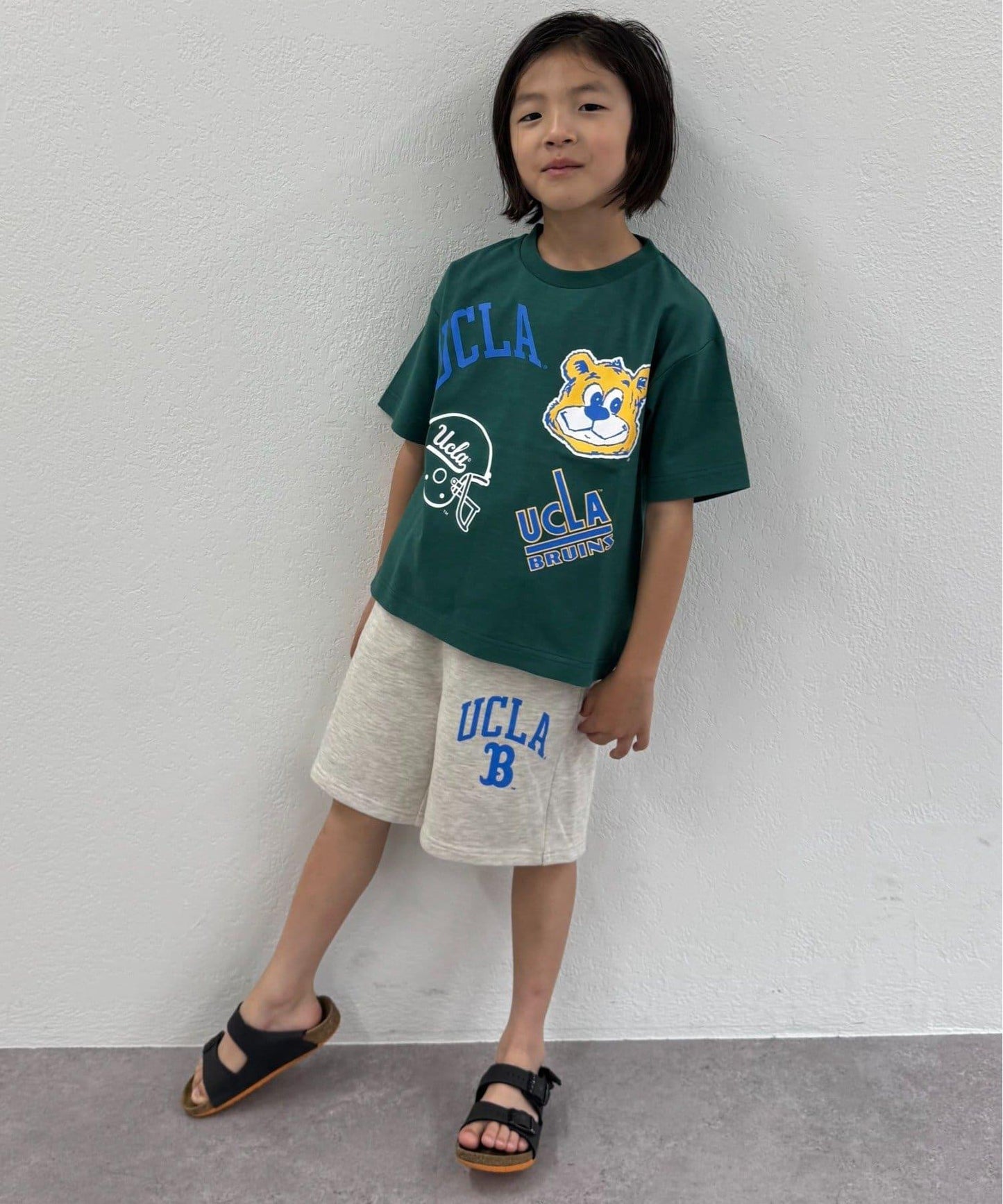 【限定】【兒童】【UCLA】聯名明款式一點標誌短褲