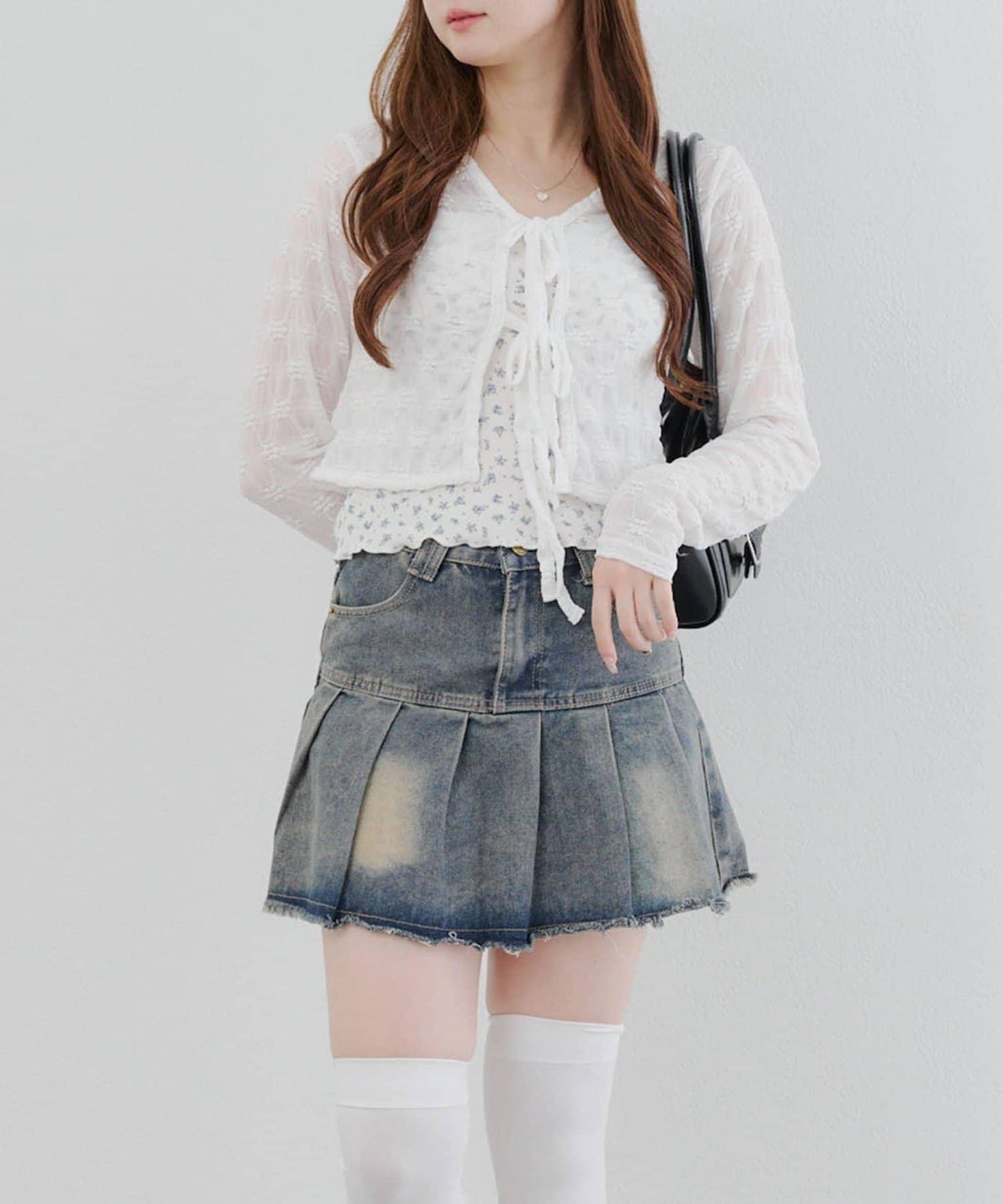 【@re.__mi23精選】蕾絲開衫+露肩背心套裝