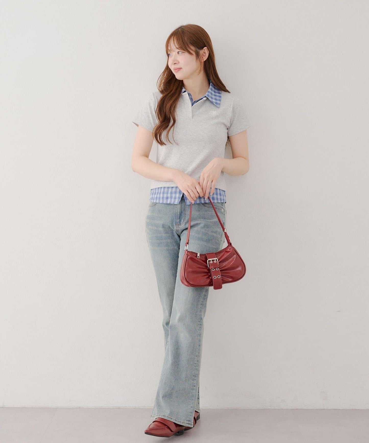 【@re.__mi23精選】假襯衫疊穿上衣