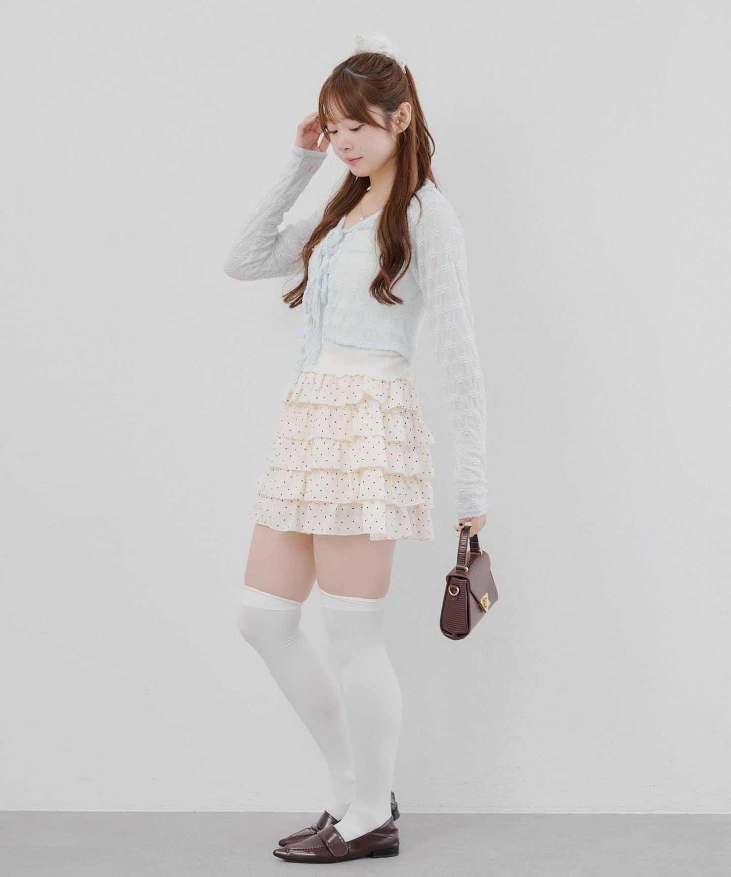 【@re.__mi23精選】蕾絲開衫+露肩背心套裝