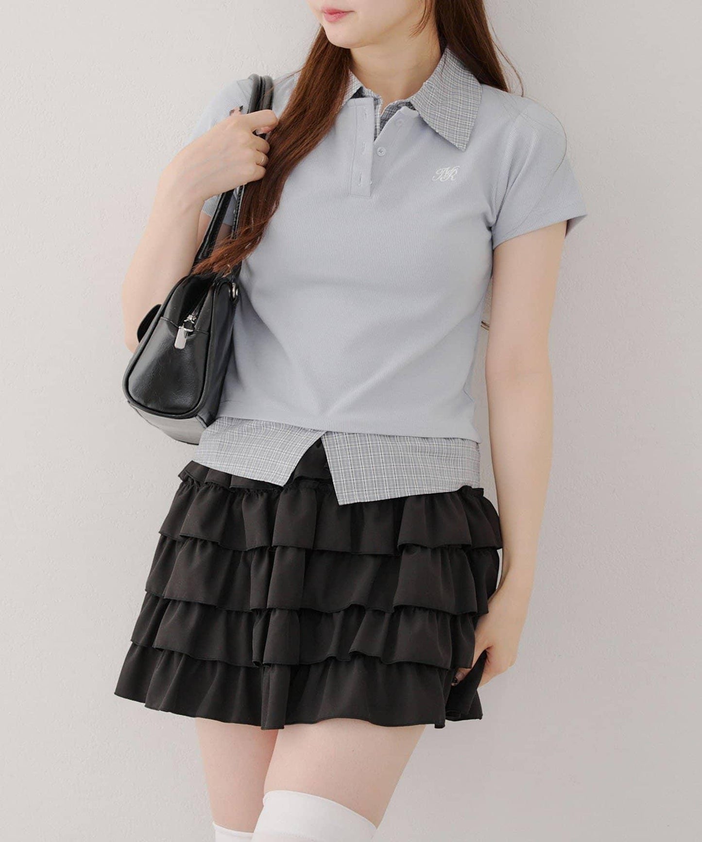 【@re.__mi23精選】假襯衫疊穿上衣