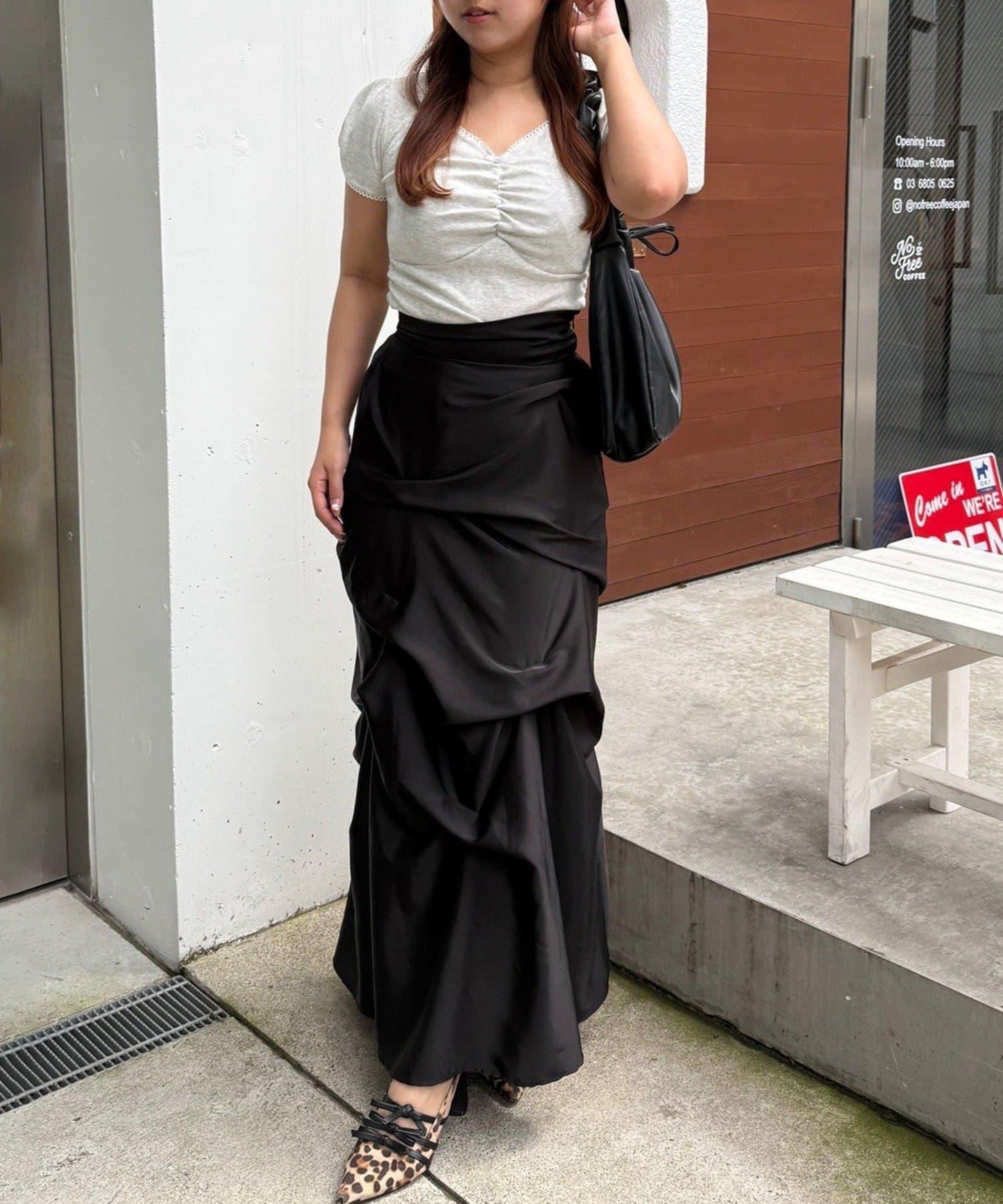 【@may_81o精選】網眼抽褶T-shirt