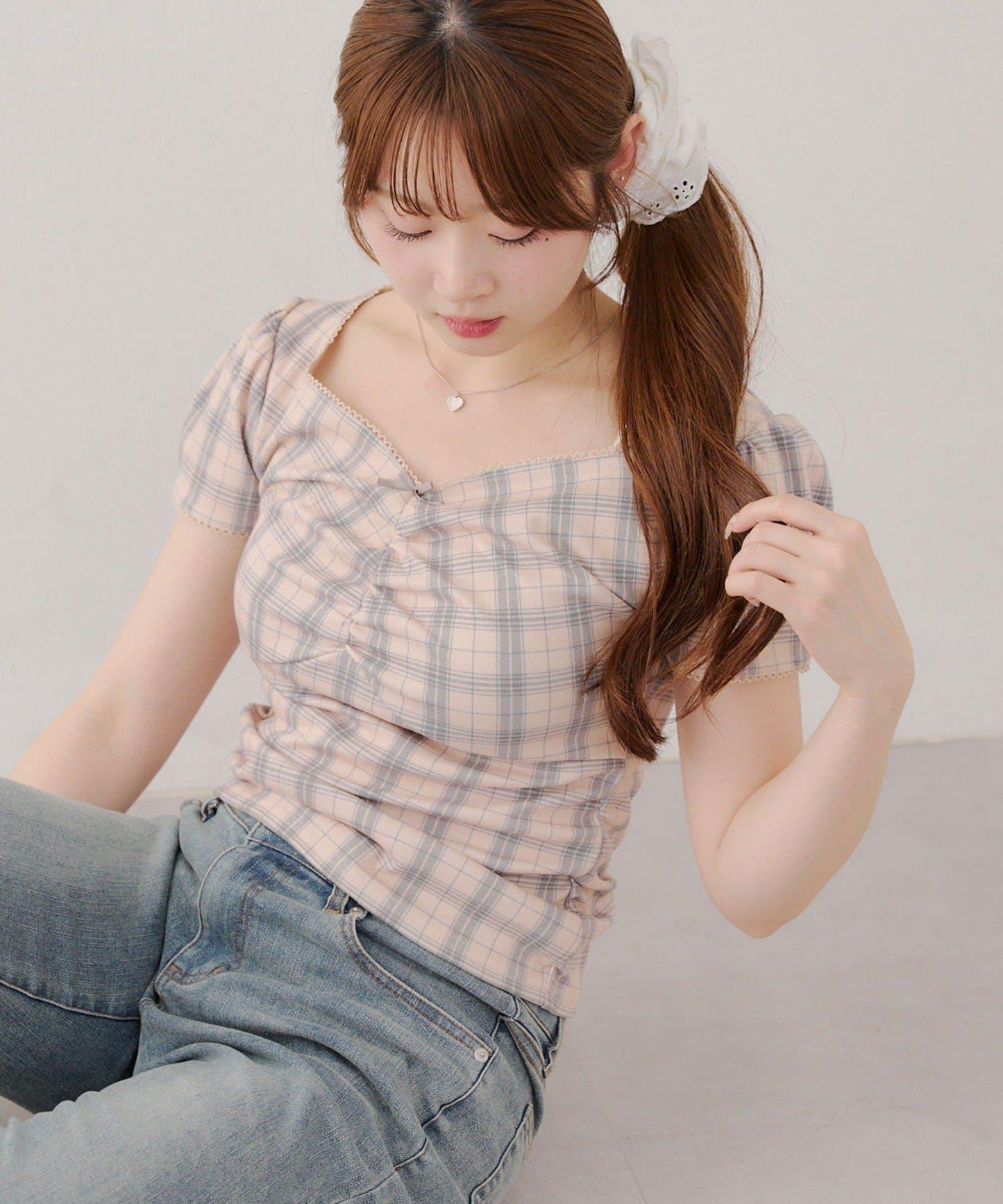 【@may_81o精選】網眼抽褶T-shirt