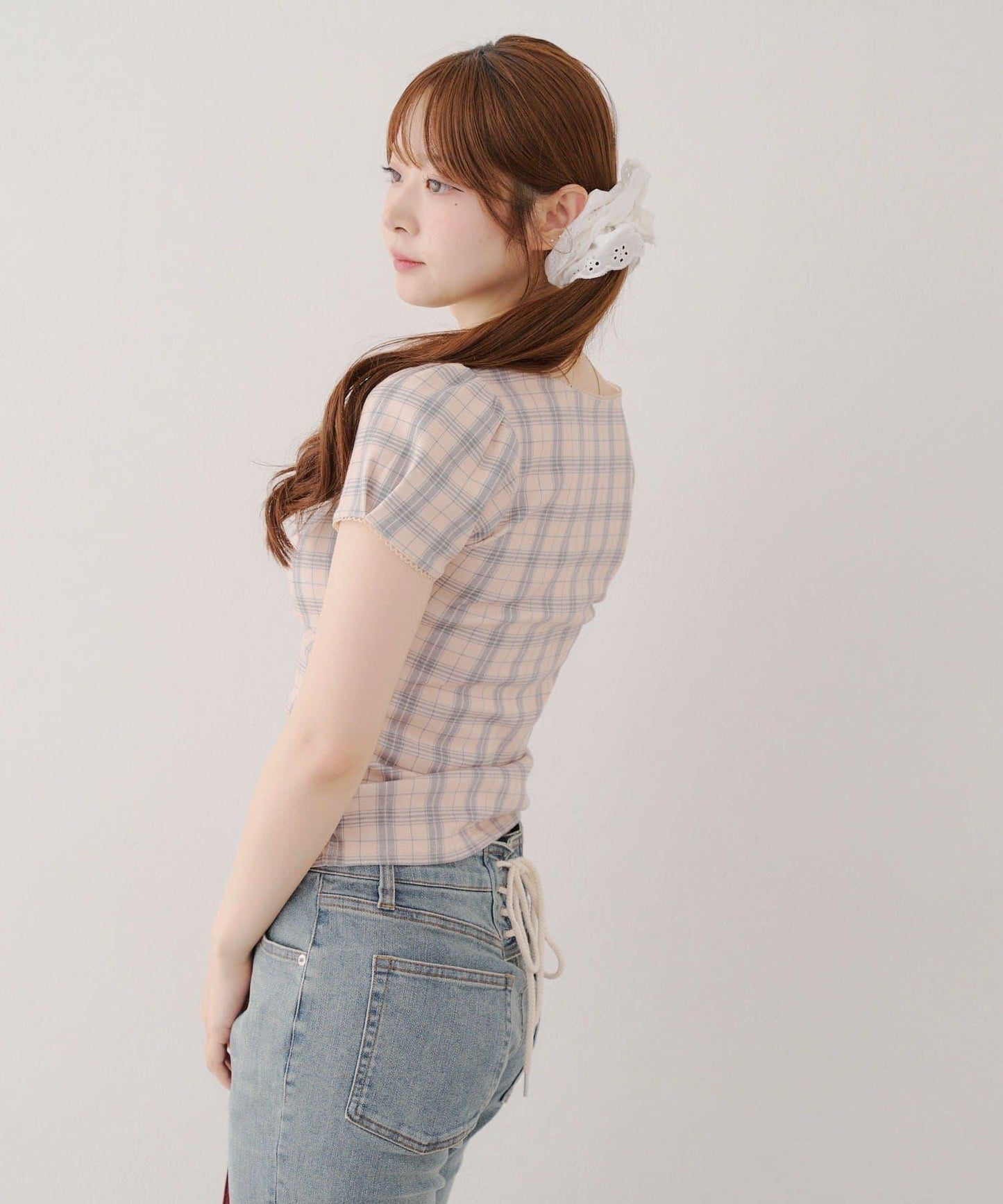 【@may_81o精選】網眼抽褶T-shirt