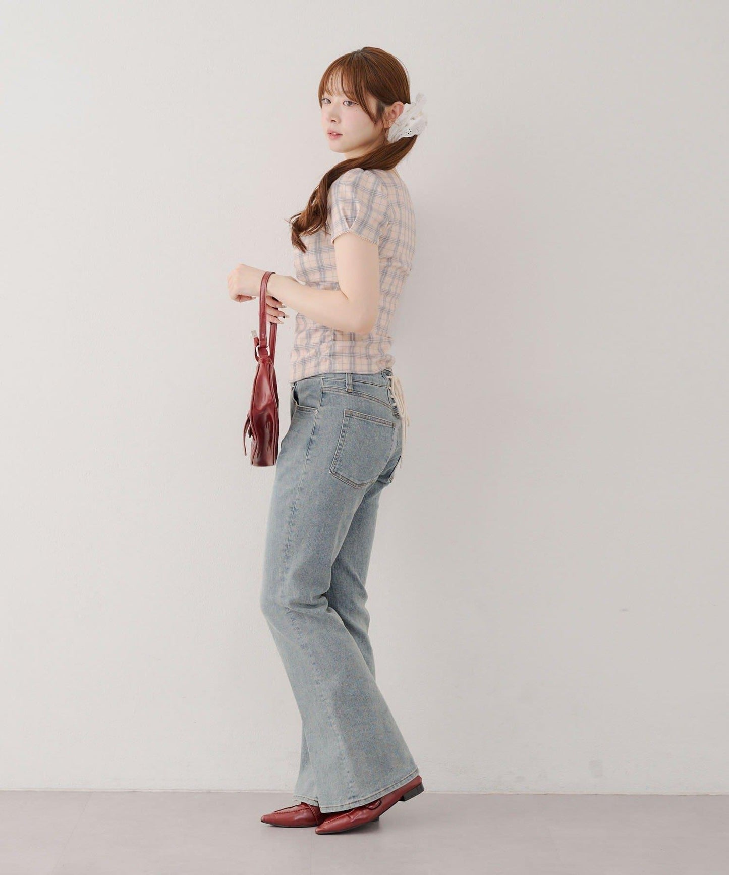 【@may_81o精選】網眼抽褶T-shirt