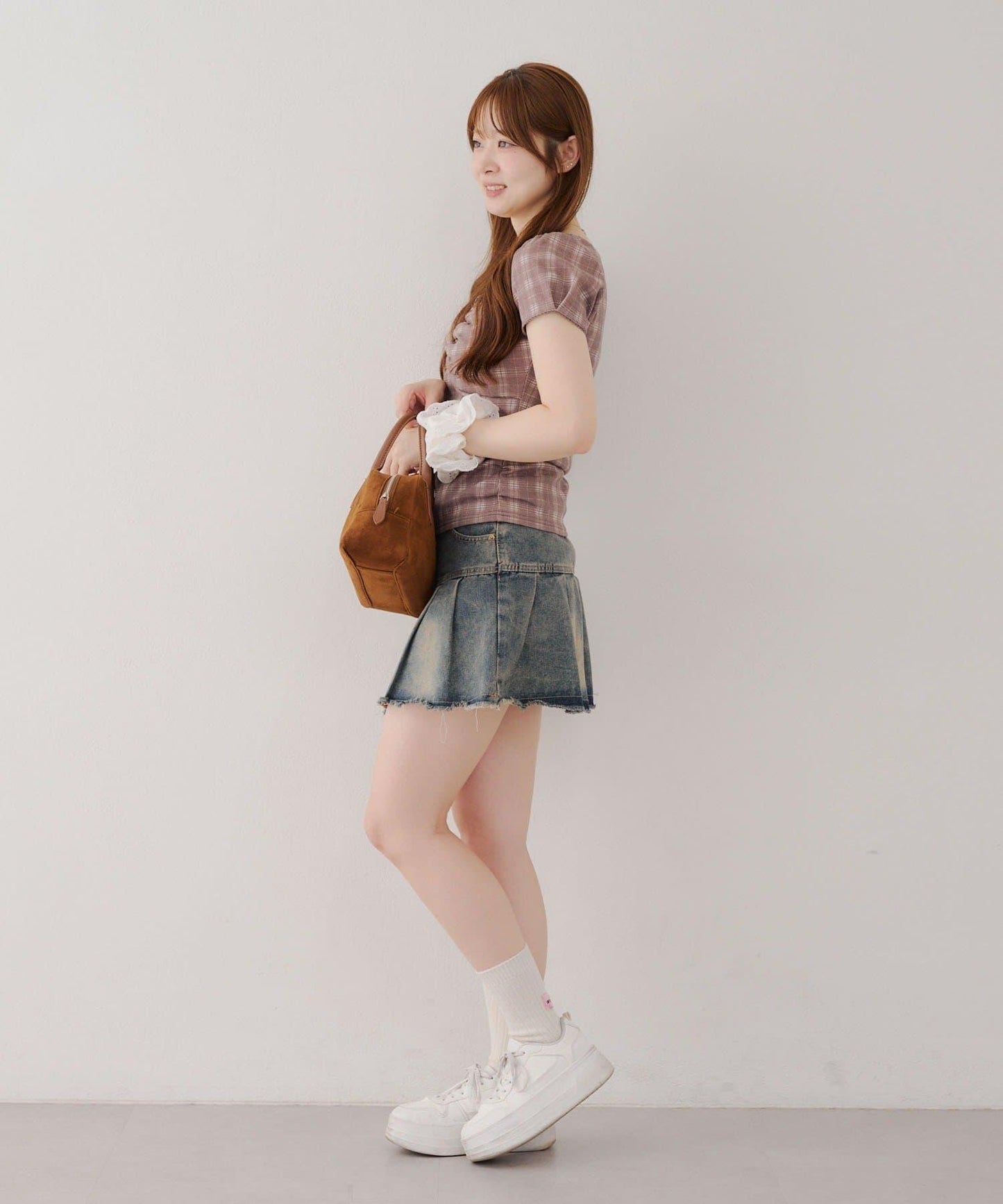 【@may_81o精選】網眼抽褶T-shirt