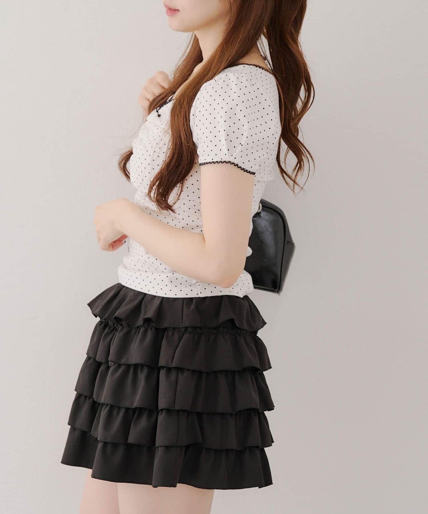 【@may_81o精選】網眼抽褶T-shirt