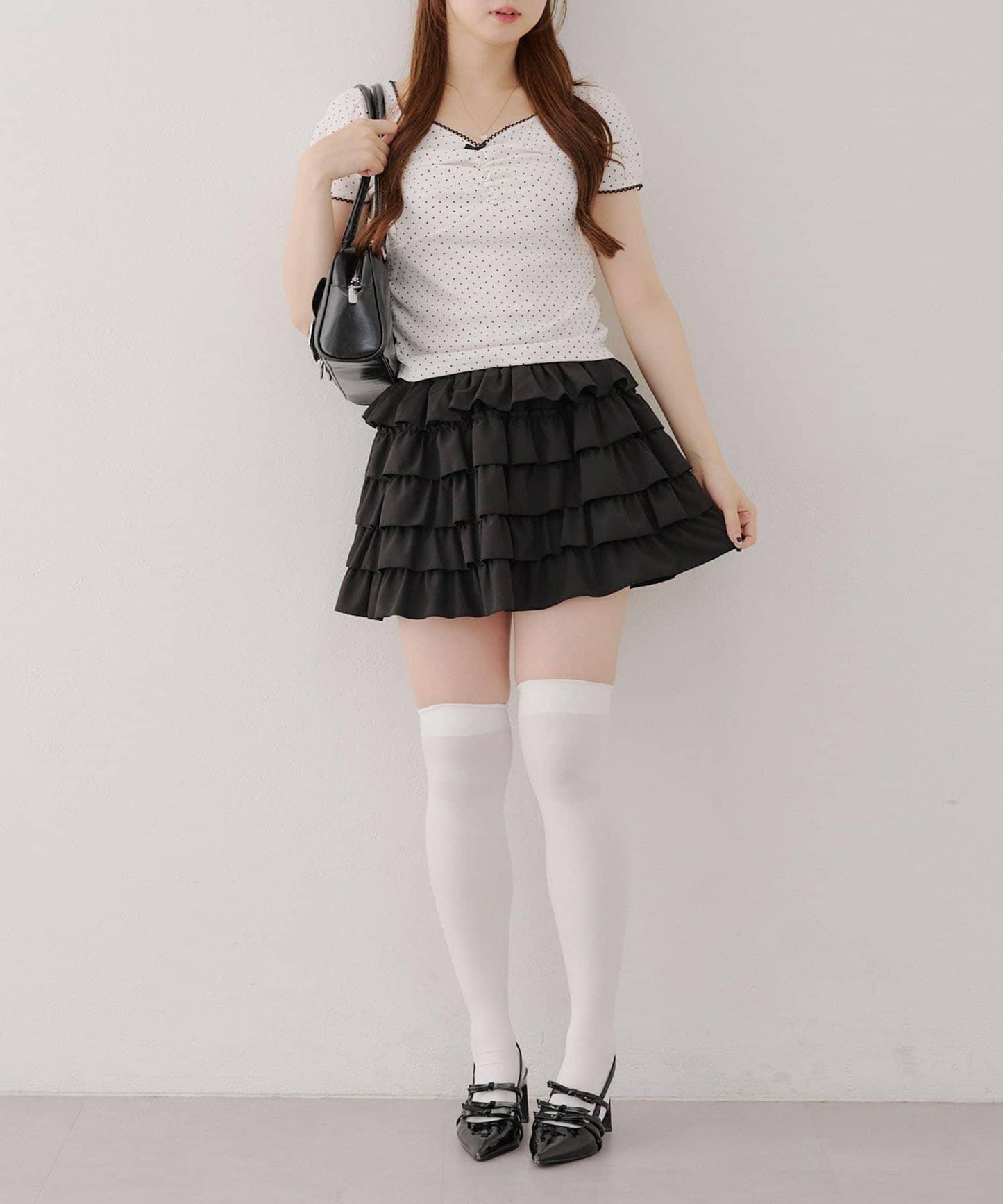 【@may_81o精選】網眼抽褶T-shirt