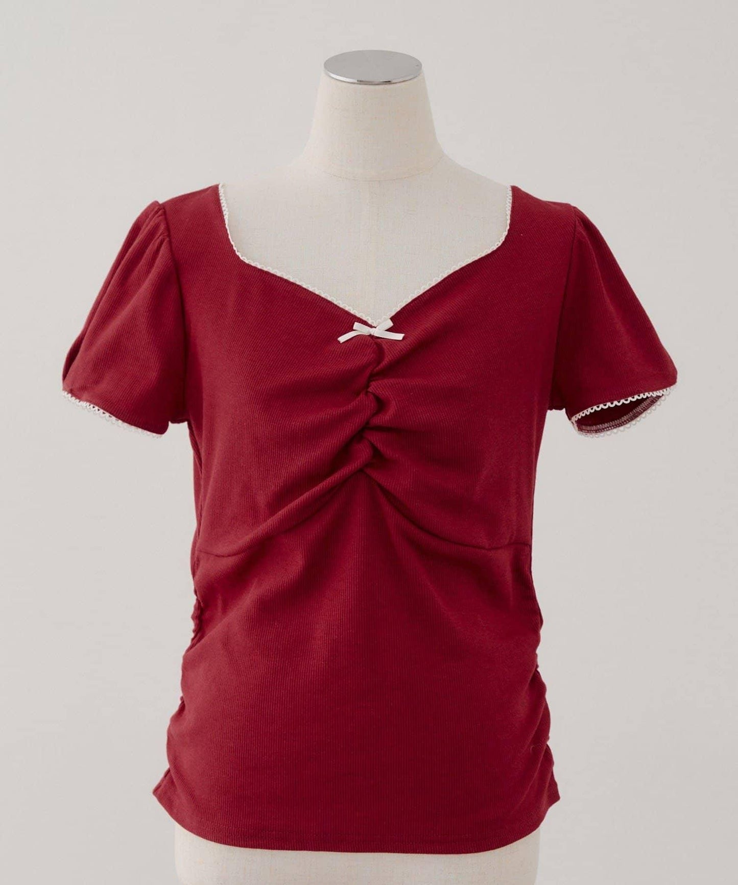 【@may_81o精選】網眼抽褶T-shirt