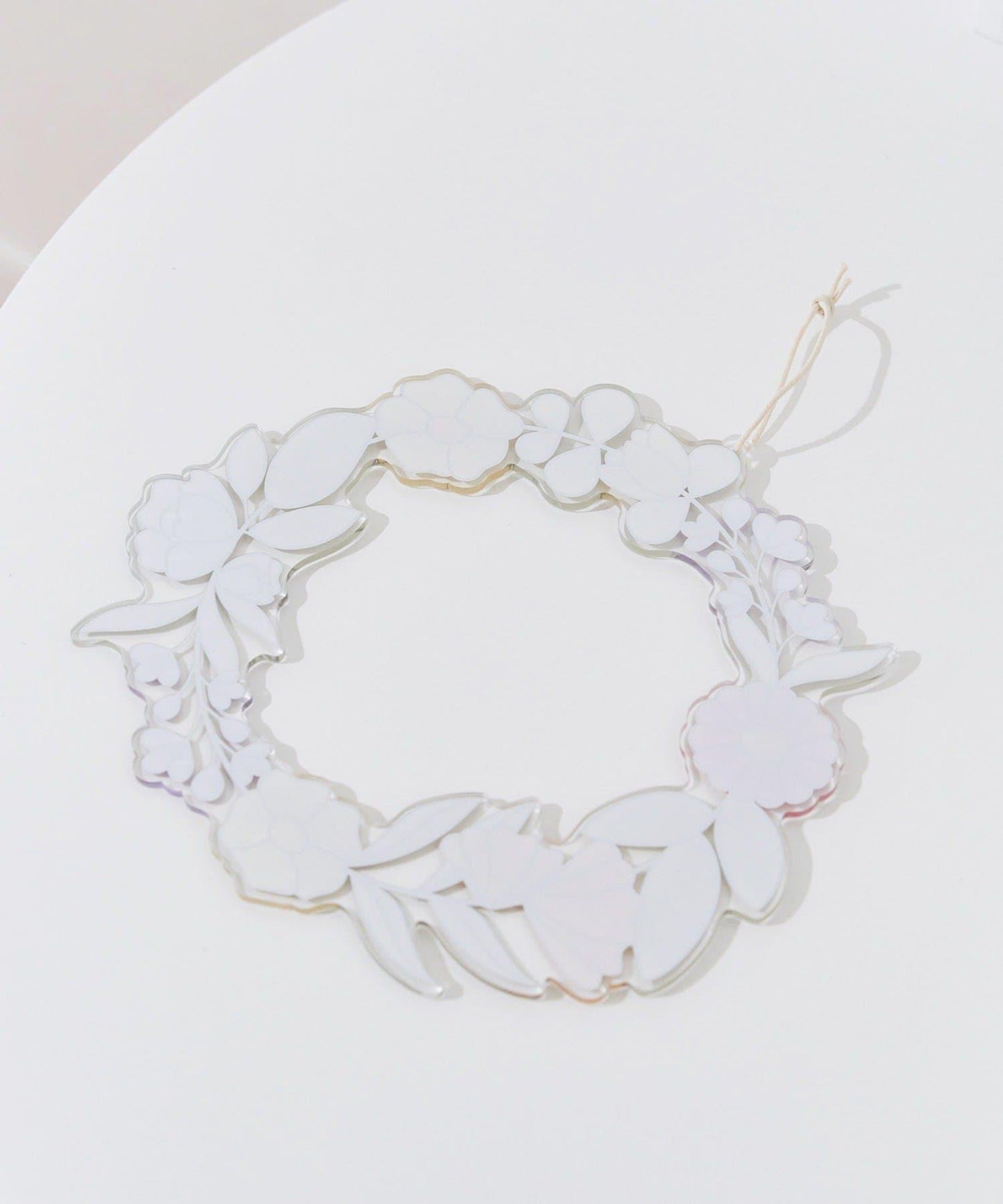 アクリルフラワーリース/Flower Art Glass