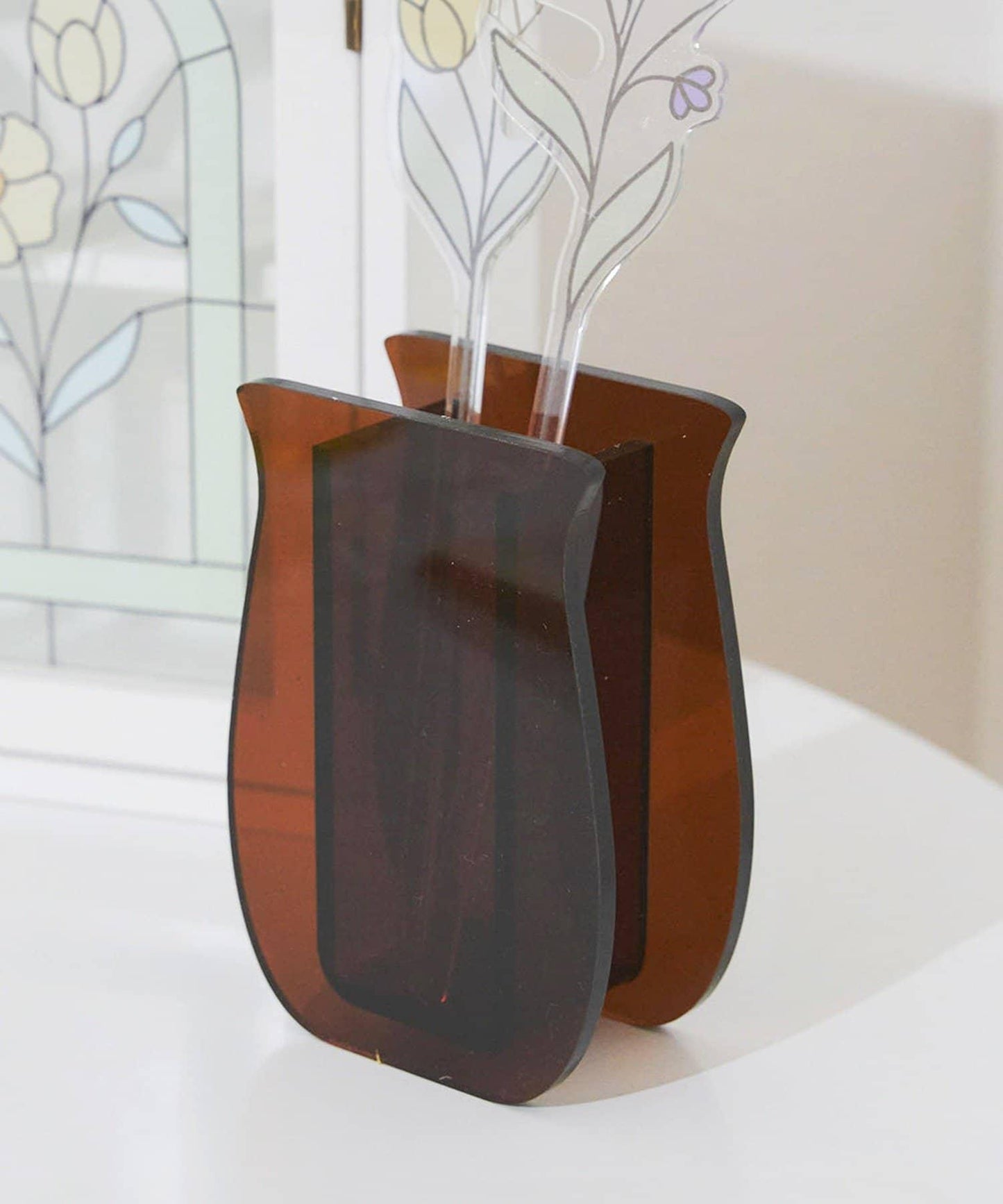 アクリルフラワーベース/Flower Art Glass
