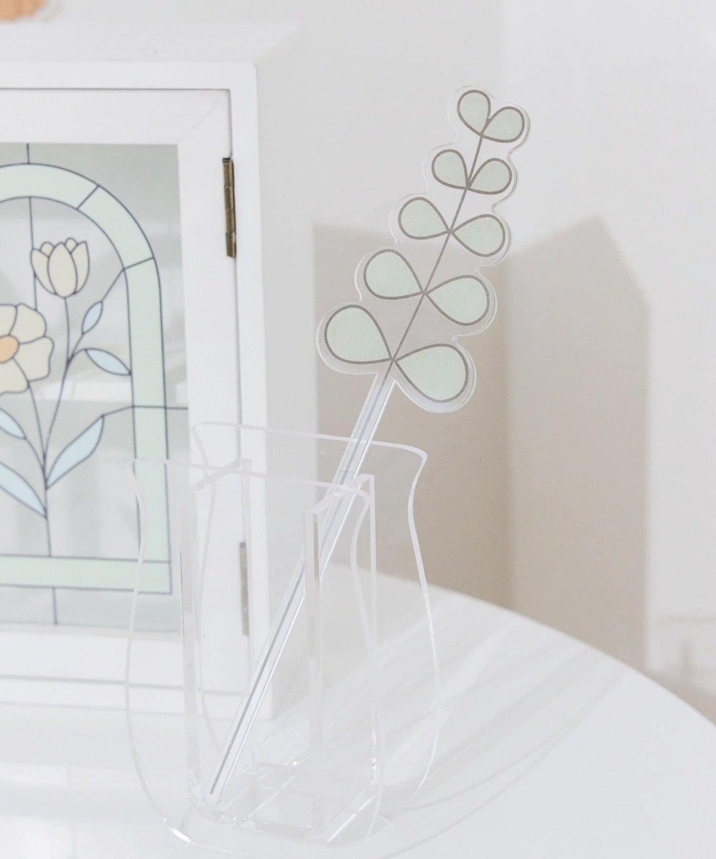 アクリルフラワーピック/Flower Art Glass