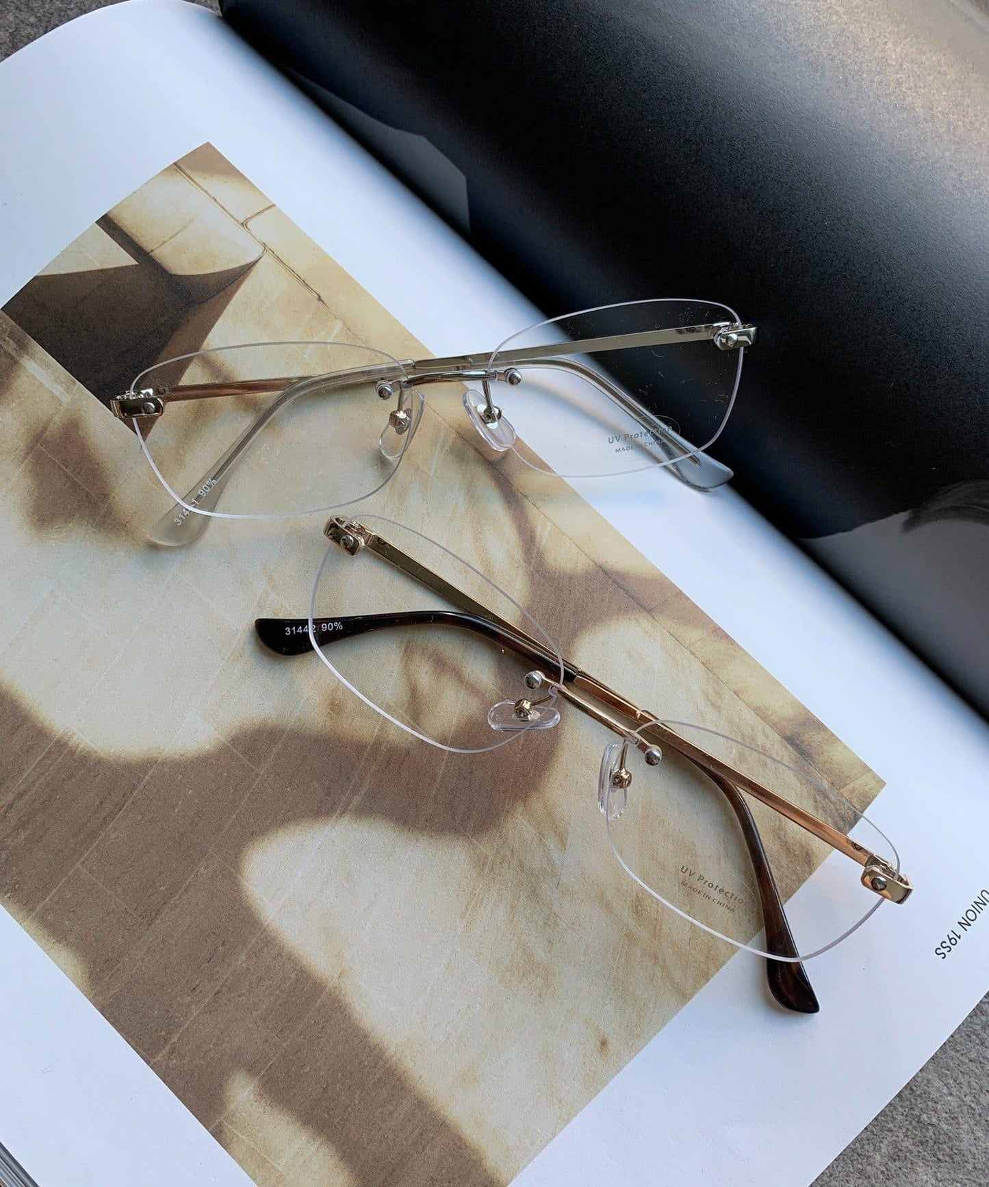 無框太陽鏡+盒套裝