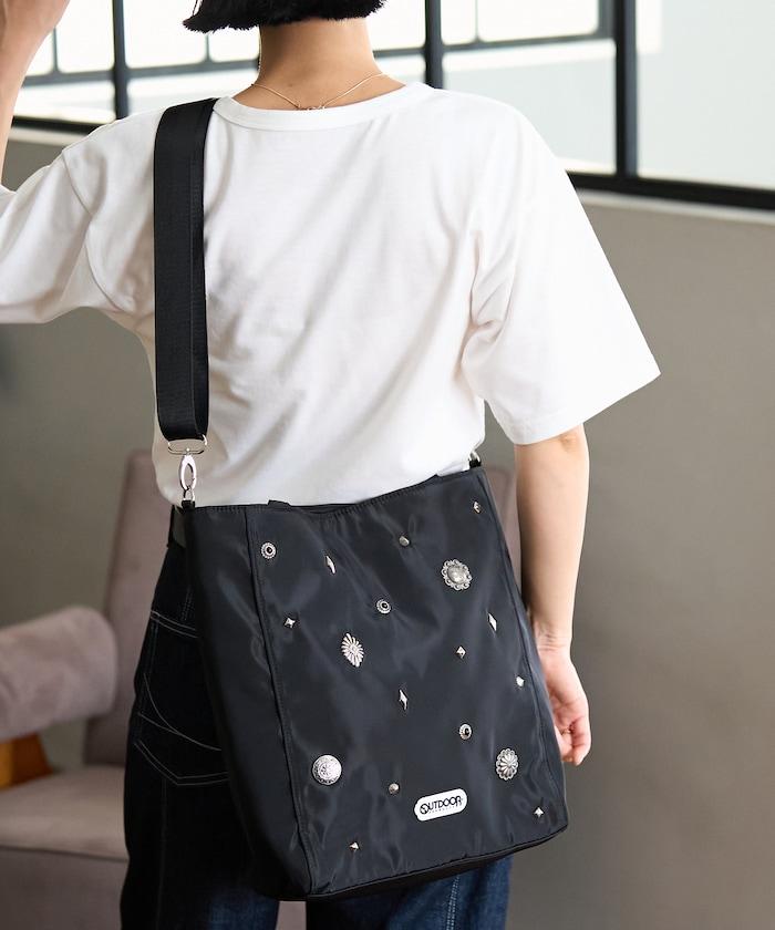 聯名 2WAY 鉚釘托特包/A4尺寸托特包/筆記本電腦收納可