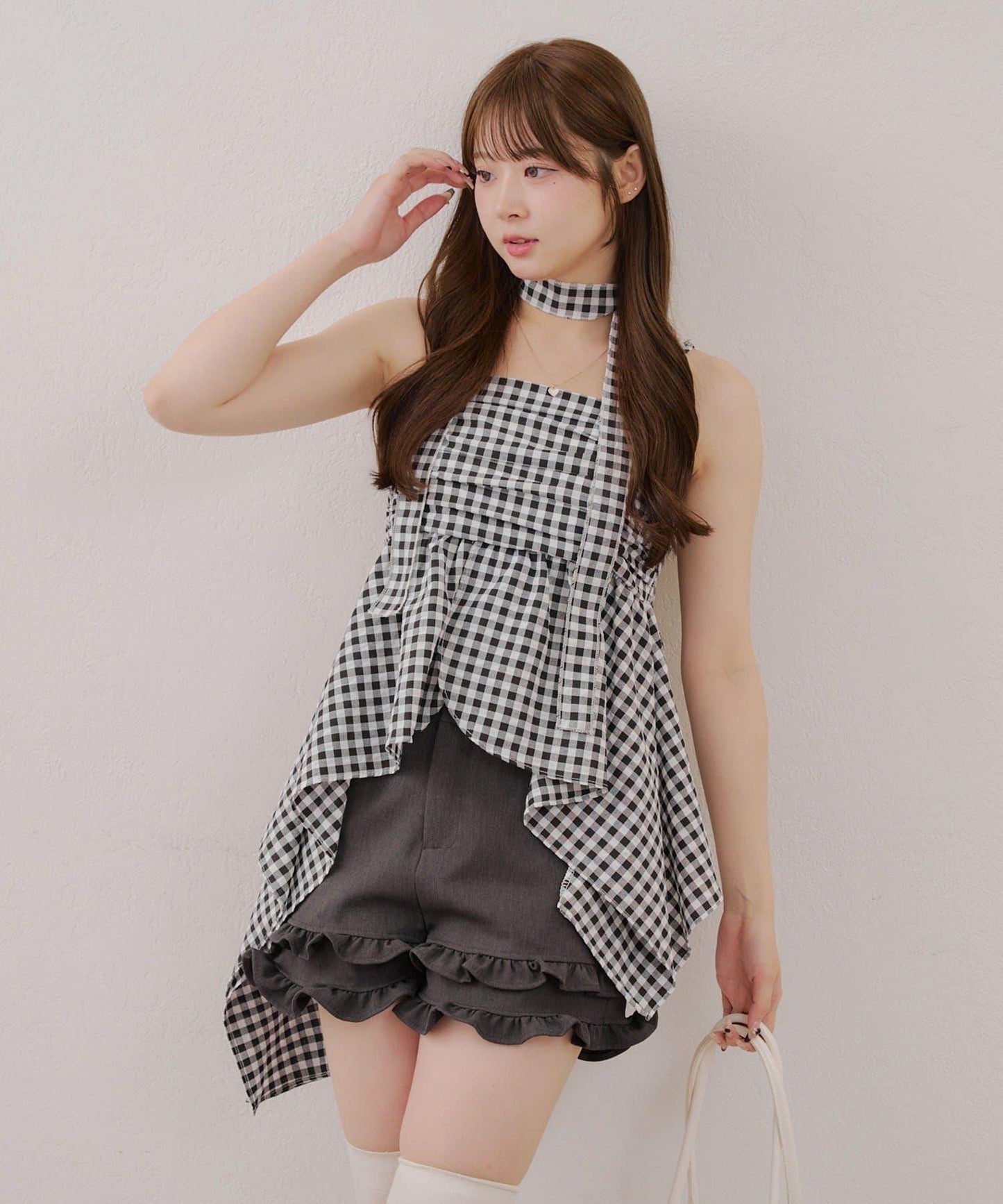 吊帶露臍裝配項鍊