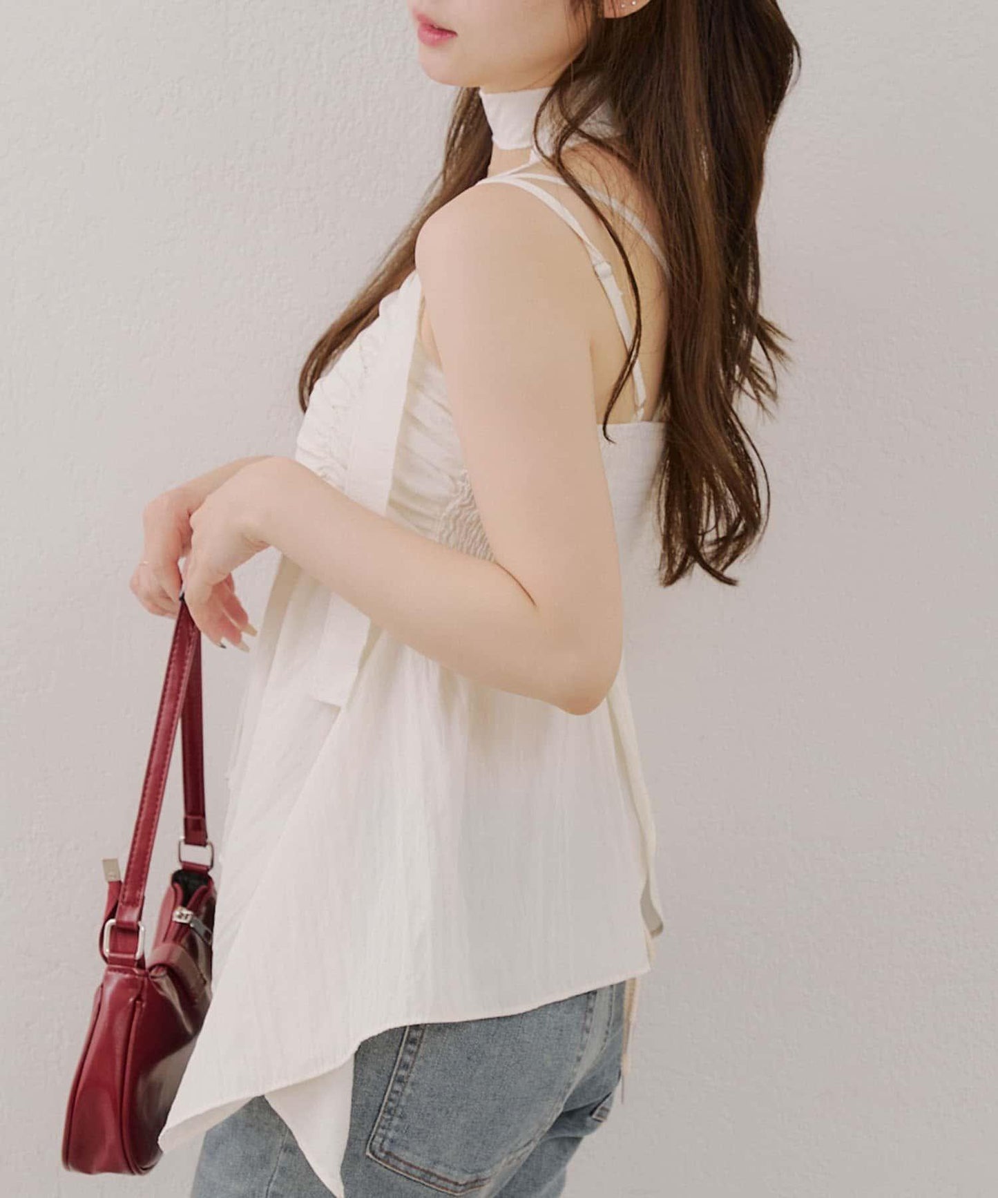 吊帶露臍裝配項鍊