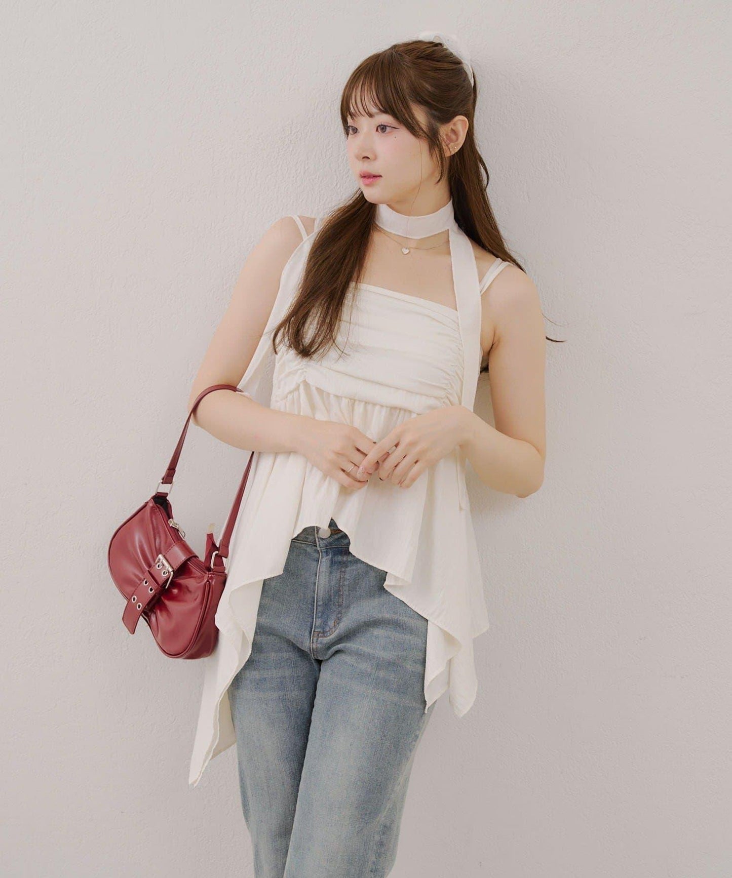 吊帶露臍裝配項鍊