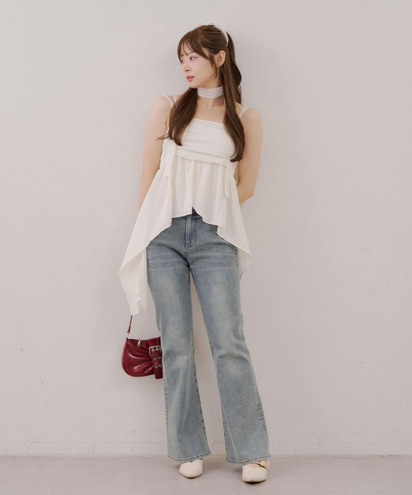 吊帶露臍裝配項鍊