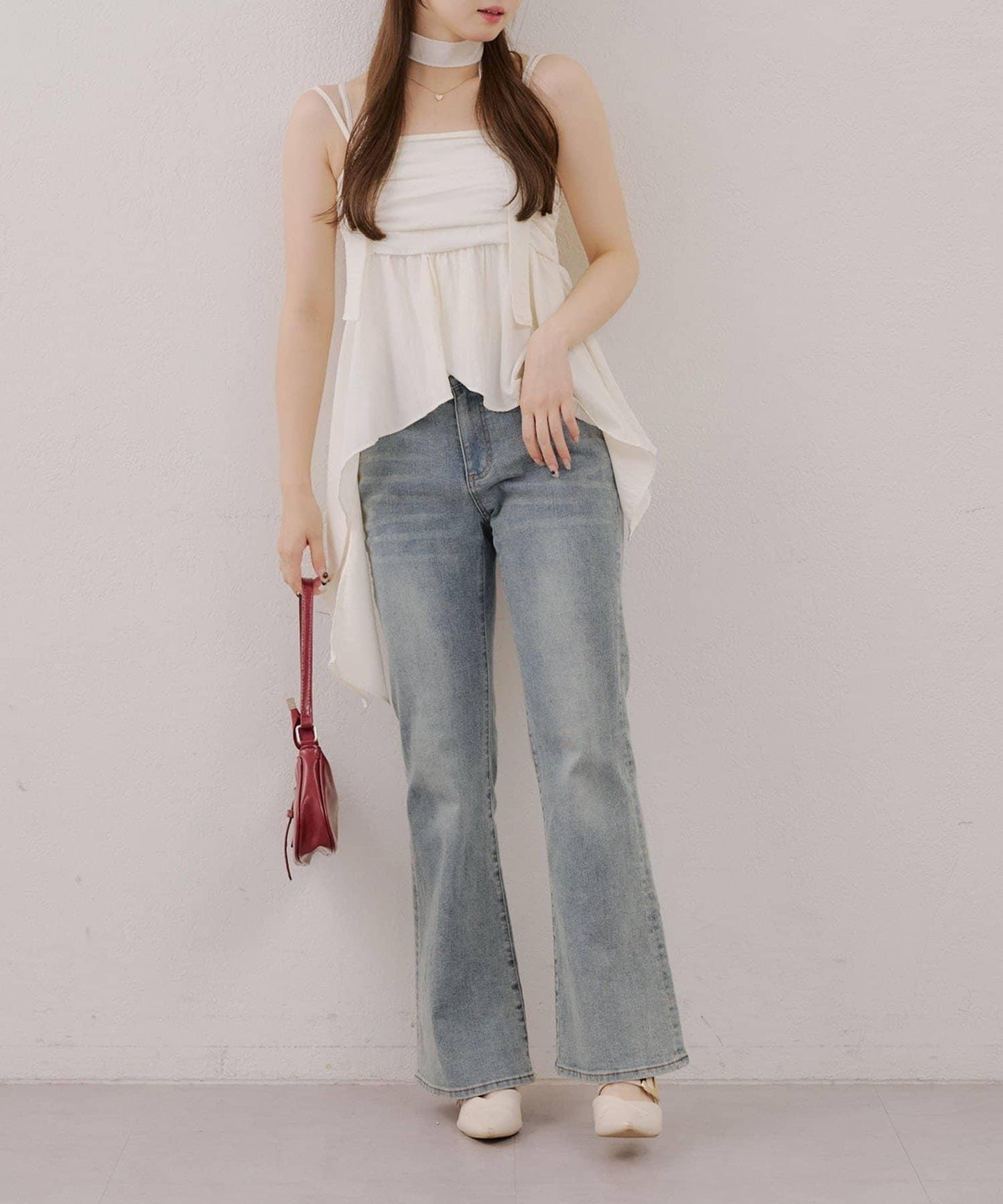 吊帶露臍裝配項鍊