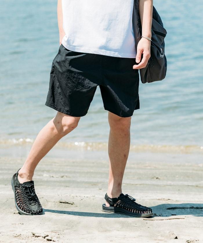 Lawson×FREAK'S STORE 可摺疊尼龍運動短褲 / 羅森FREAK